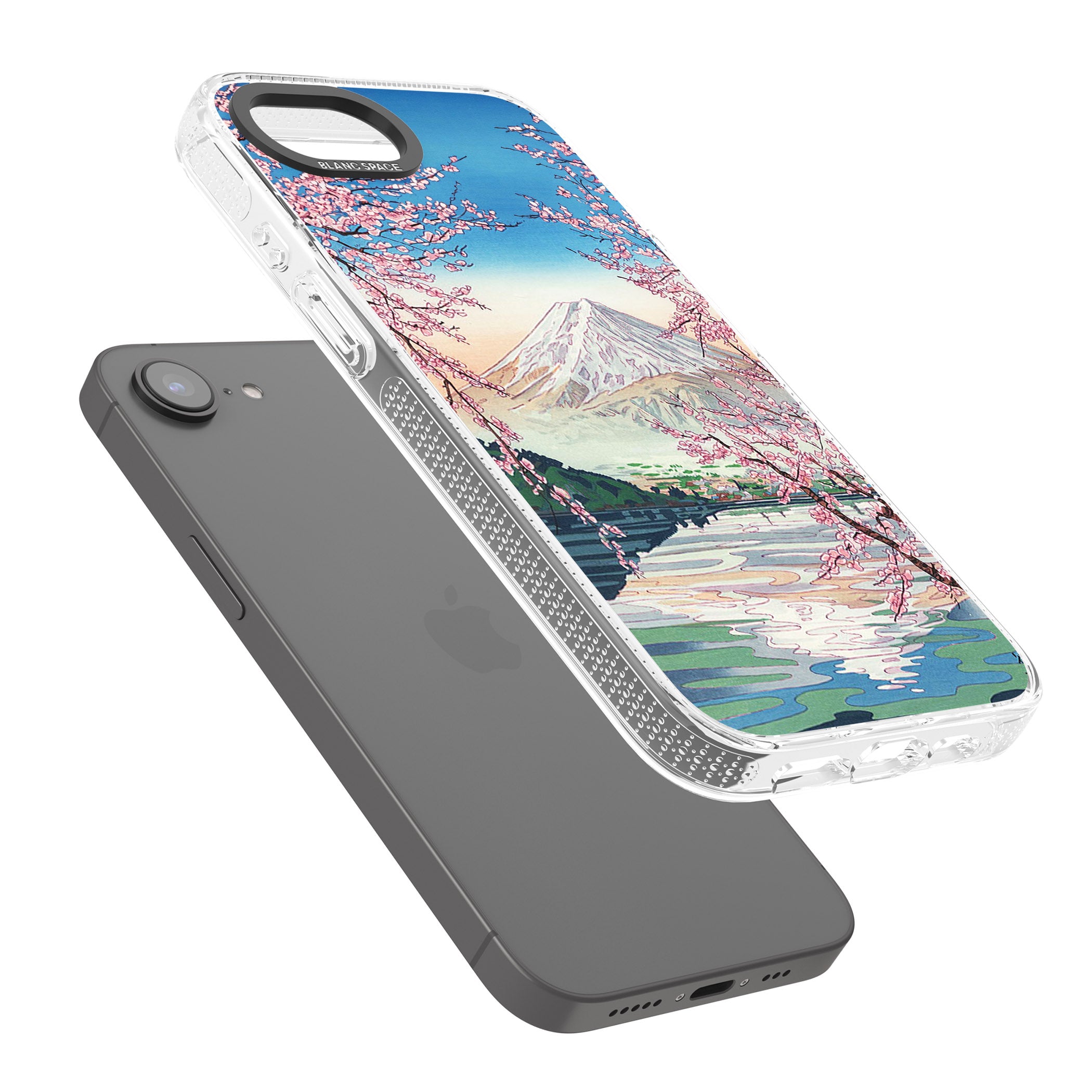 Mt. Fuji from Lake Kawaguchi iPhone 16e Clear Case Impact Air - Blanc Space