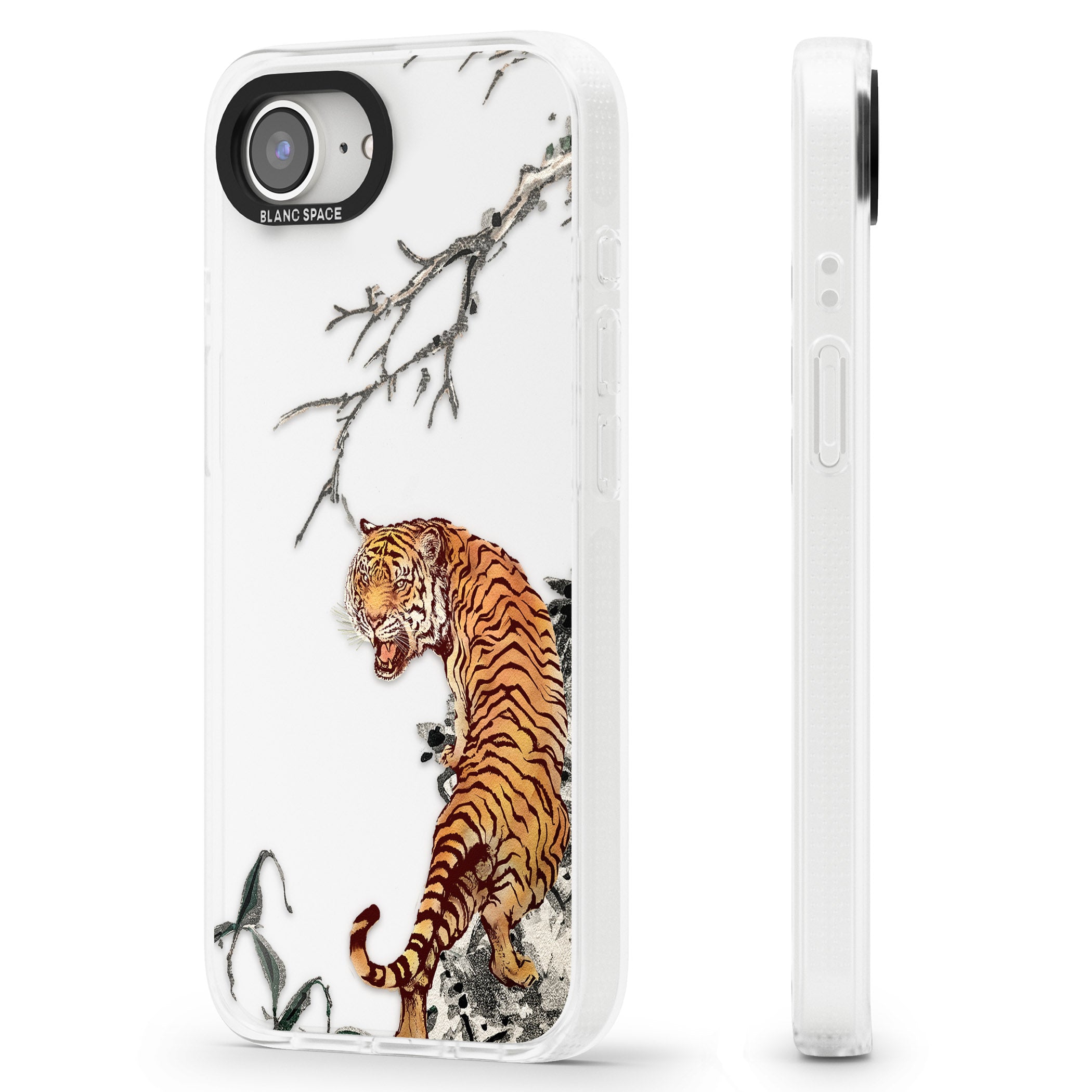 Roaring Tiger iPhone 16e Clear Case Impact Air - Blanc Space