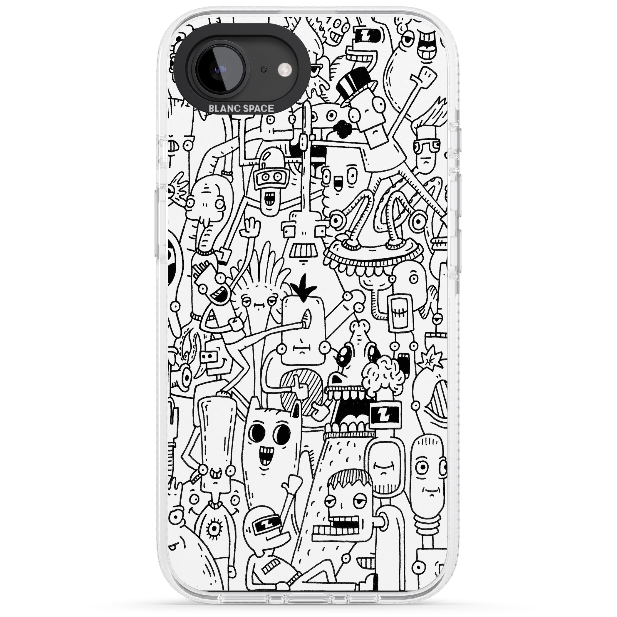 Stack Original iPhone 16e Clear Case Impact Air - Blanc Space