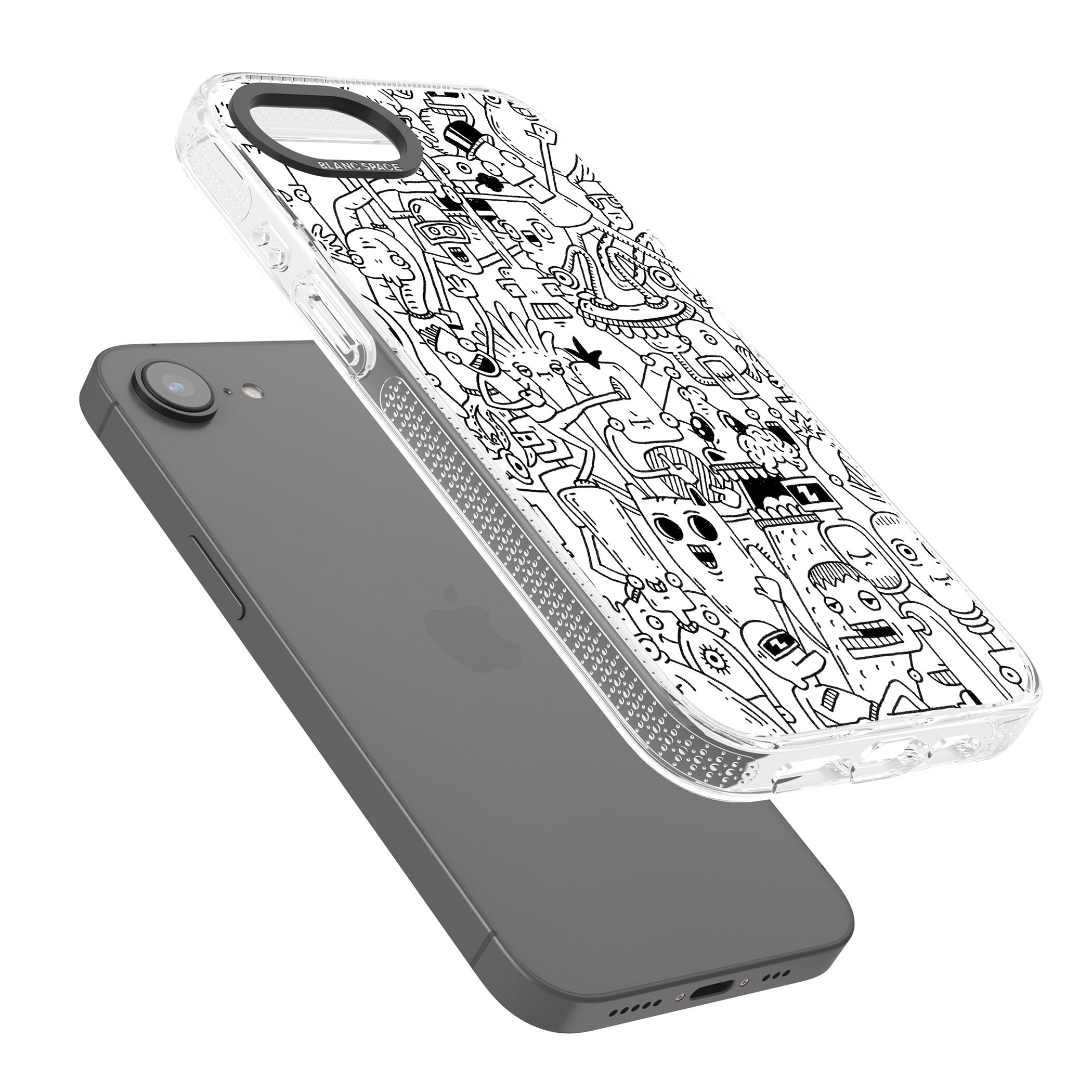 Stack Original iPhone 16e Clear Case Impact Air - Blanc Space