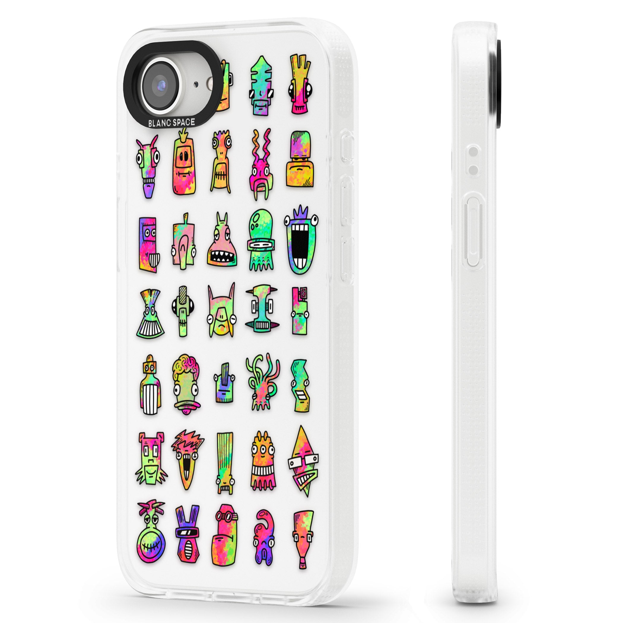 Splashy Friends iPhone 16e Clear Case Impact Air - Blanc Space