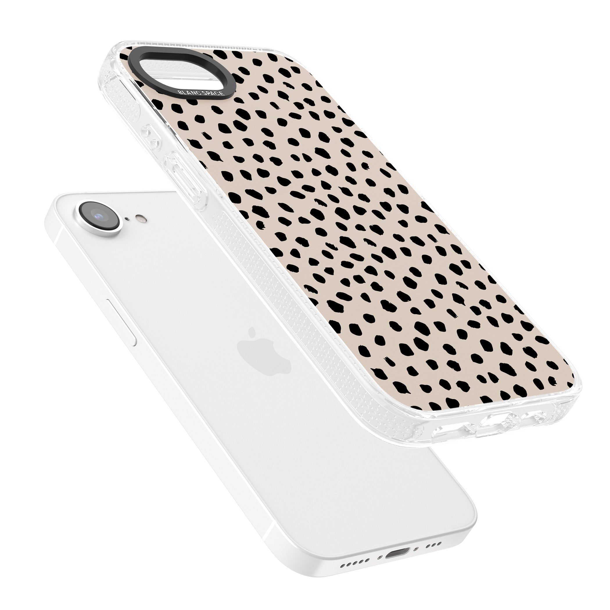 Almond Latte iPhone 16e Clear Case Impact Air - Blanc Space
