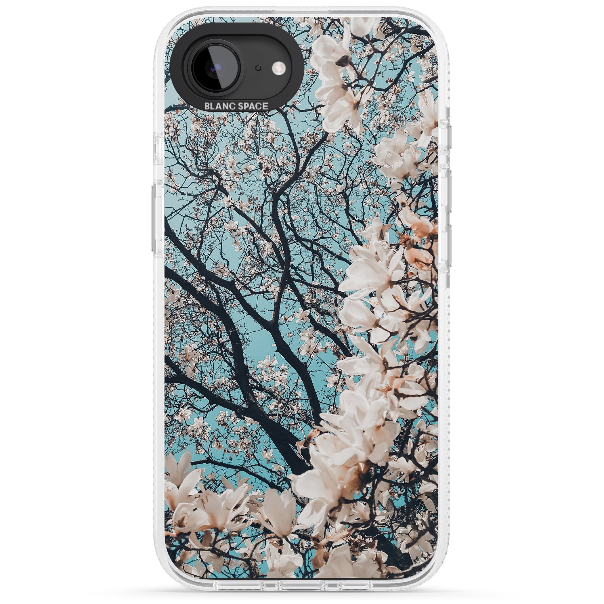 Magnolia Tree Photograph iPhone 16e Clear Case Impact Air - Blanc Space