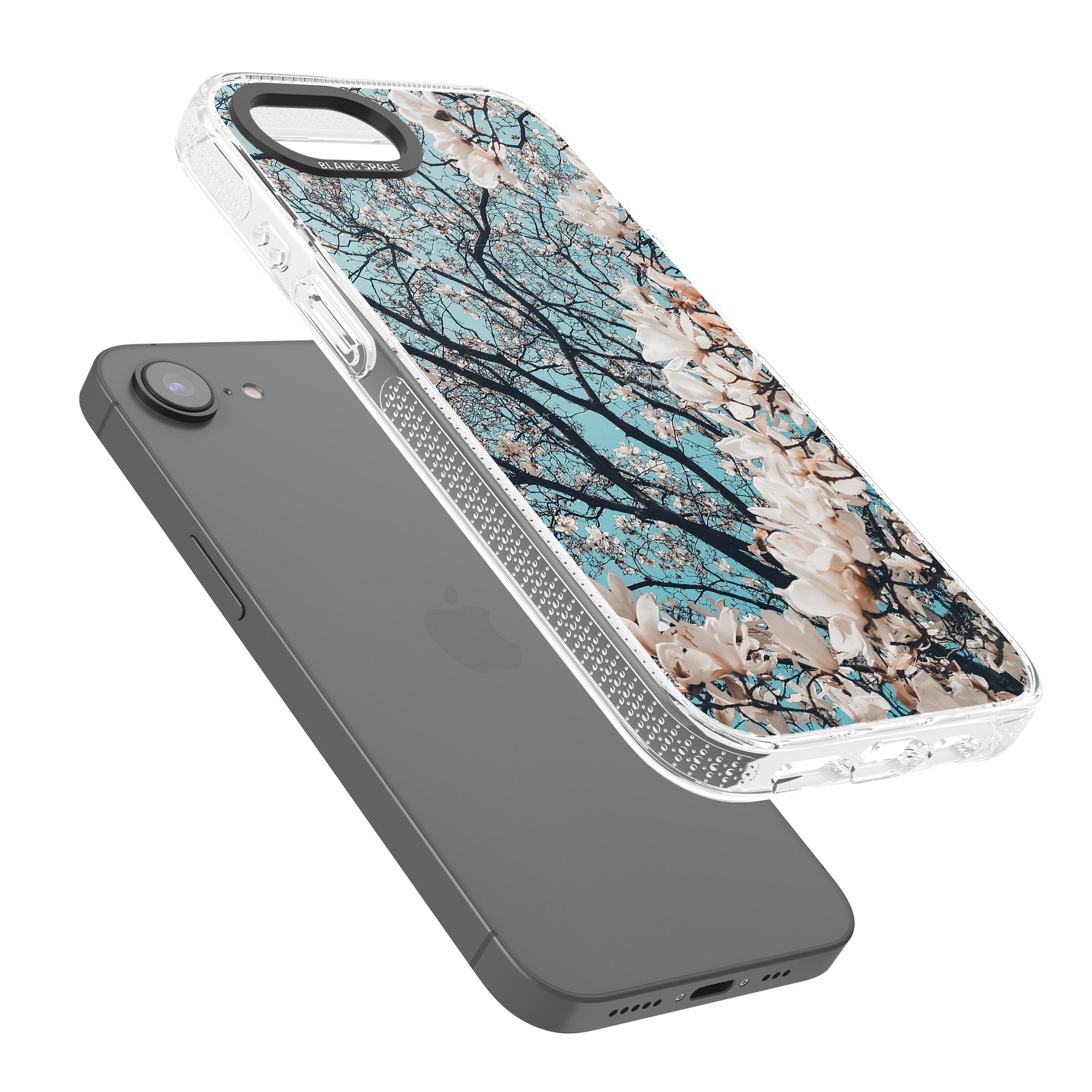 Magnolia Tree Photograph iPhone 16e Clear Case Impact Air - Blanc Space