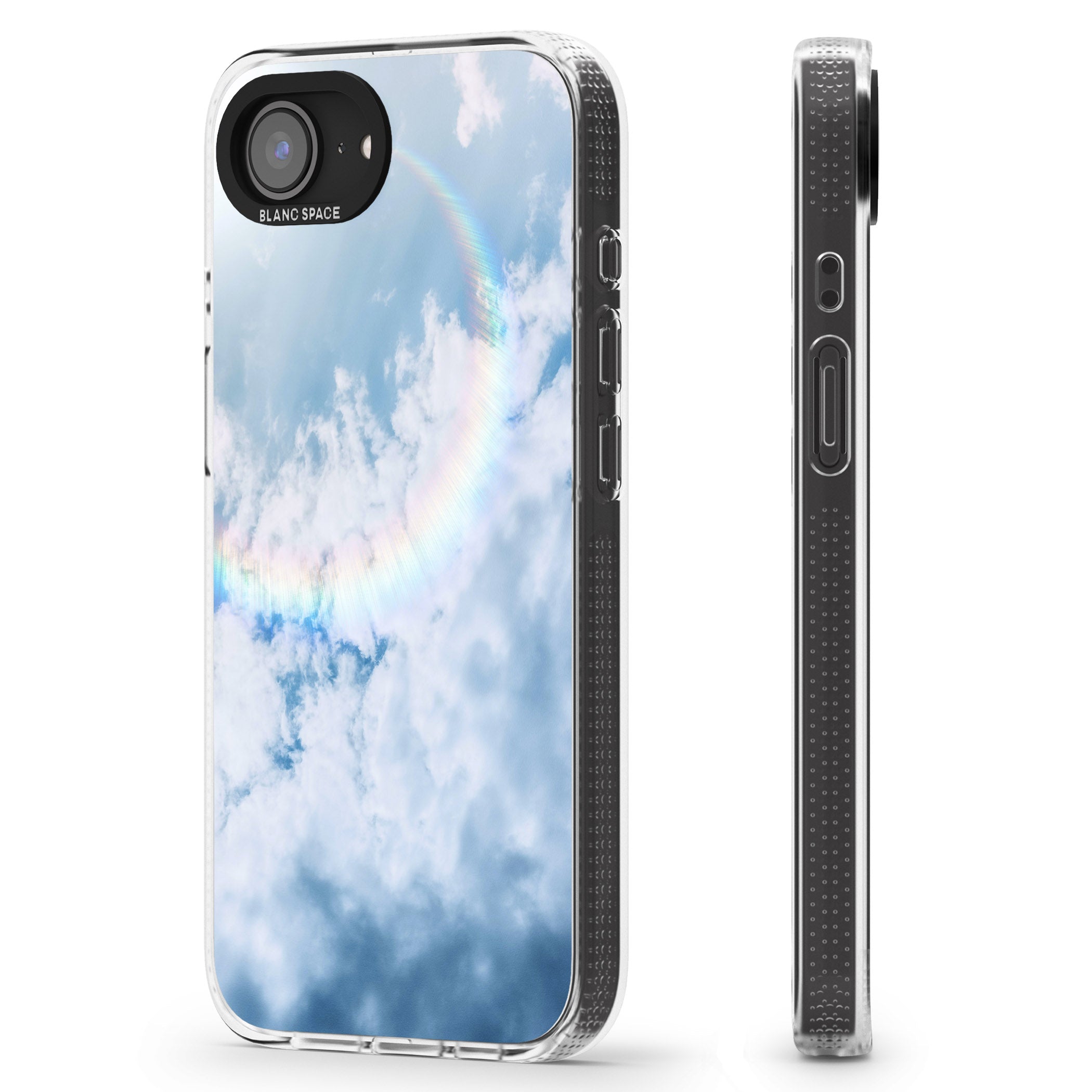 Rainbow Light Flare Photograph iPhone 16e Clear Case Impact Air - Blanc Space