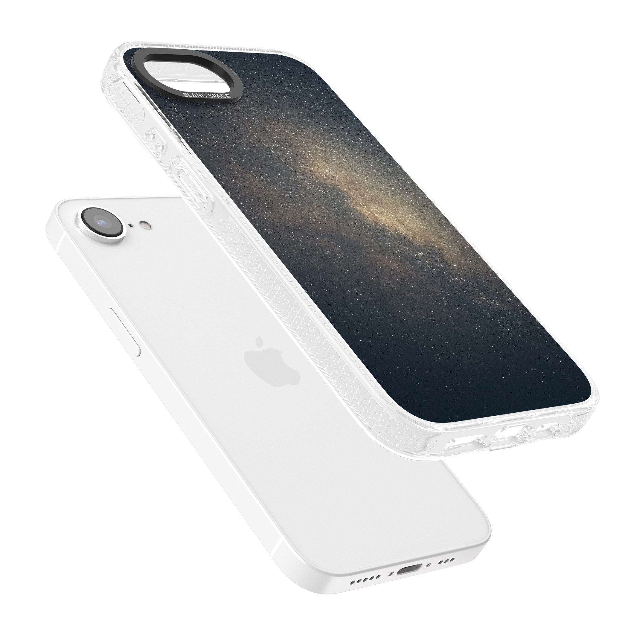Night Sky Photograph iPhone 16e Clear Case Impact Air - Blanc Space