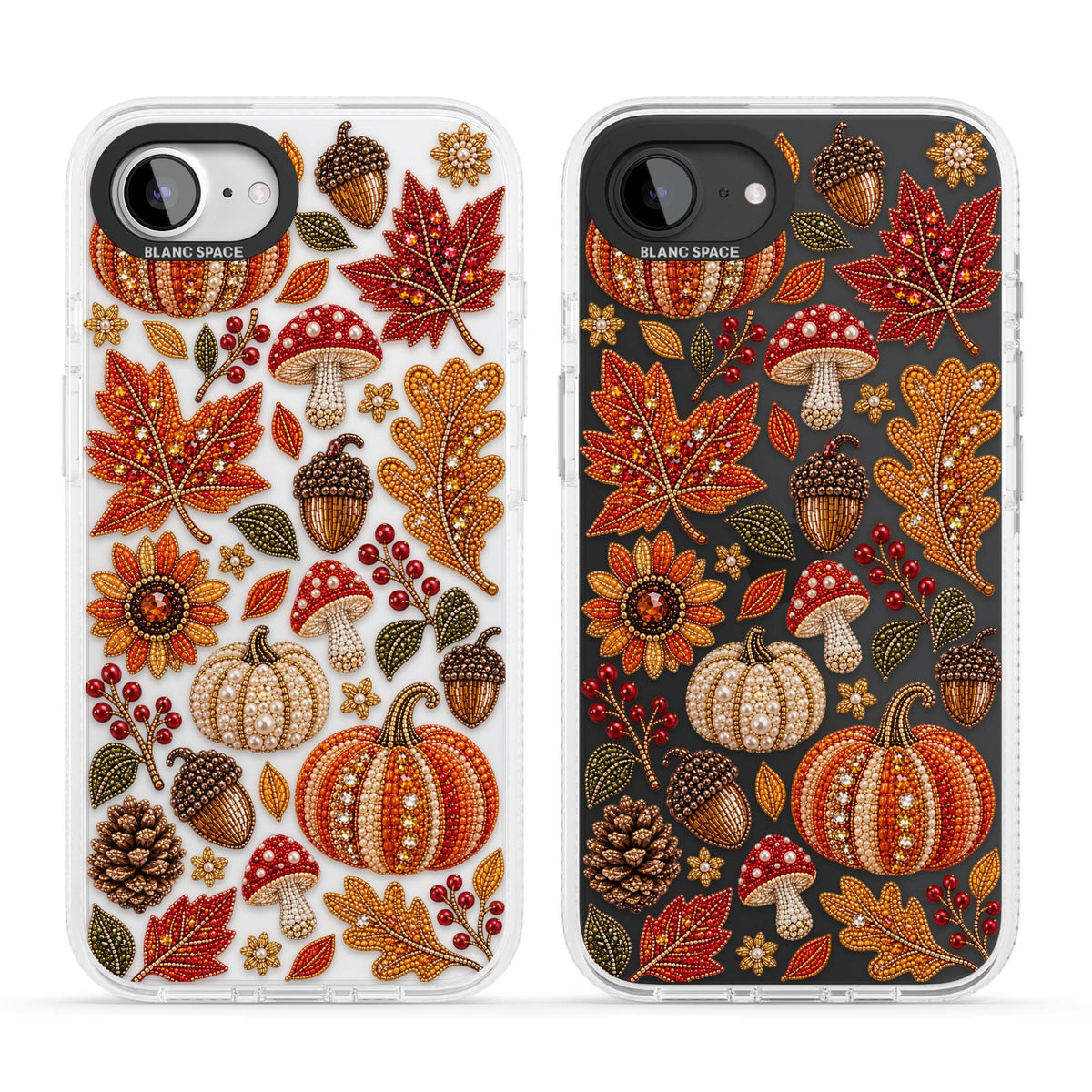 Beaded Autumn iPhone case | Clear Case Impact Air case for iPhone 16e, iPhone 17e