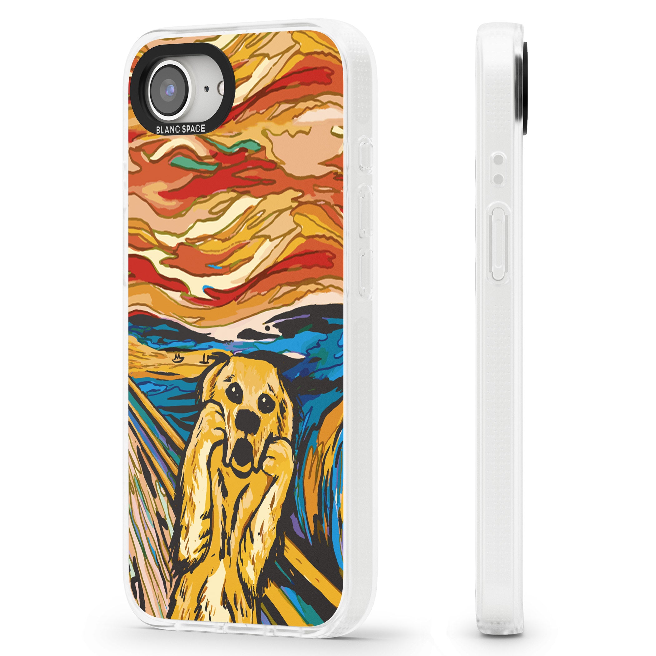 The Bark iPhone 16e Clear Case Impact Air - Blanc Space
