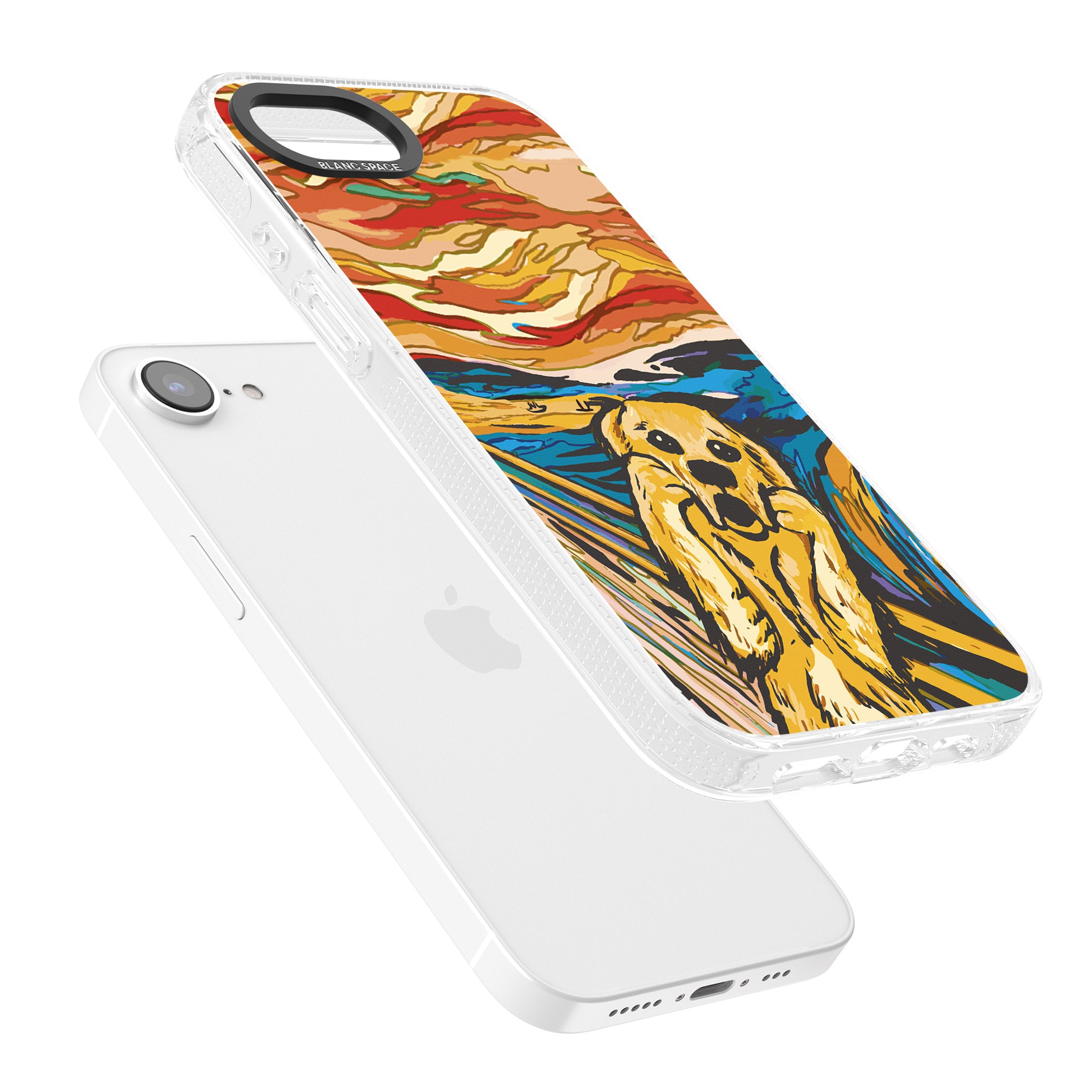 The Bark iPhone 16e Clear Case Impact Air - Blanc Space