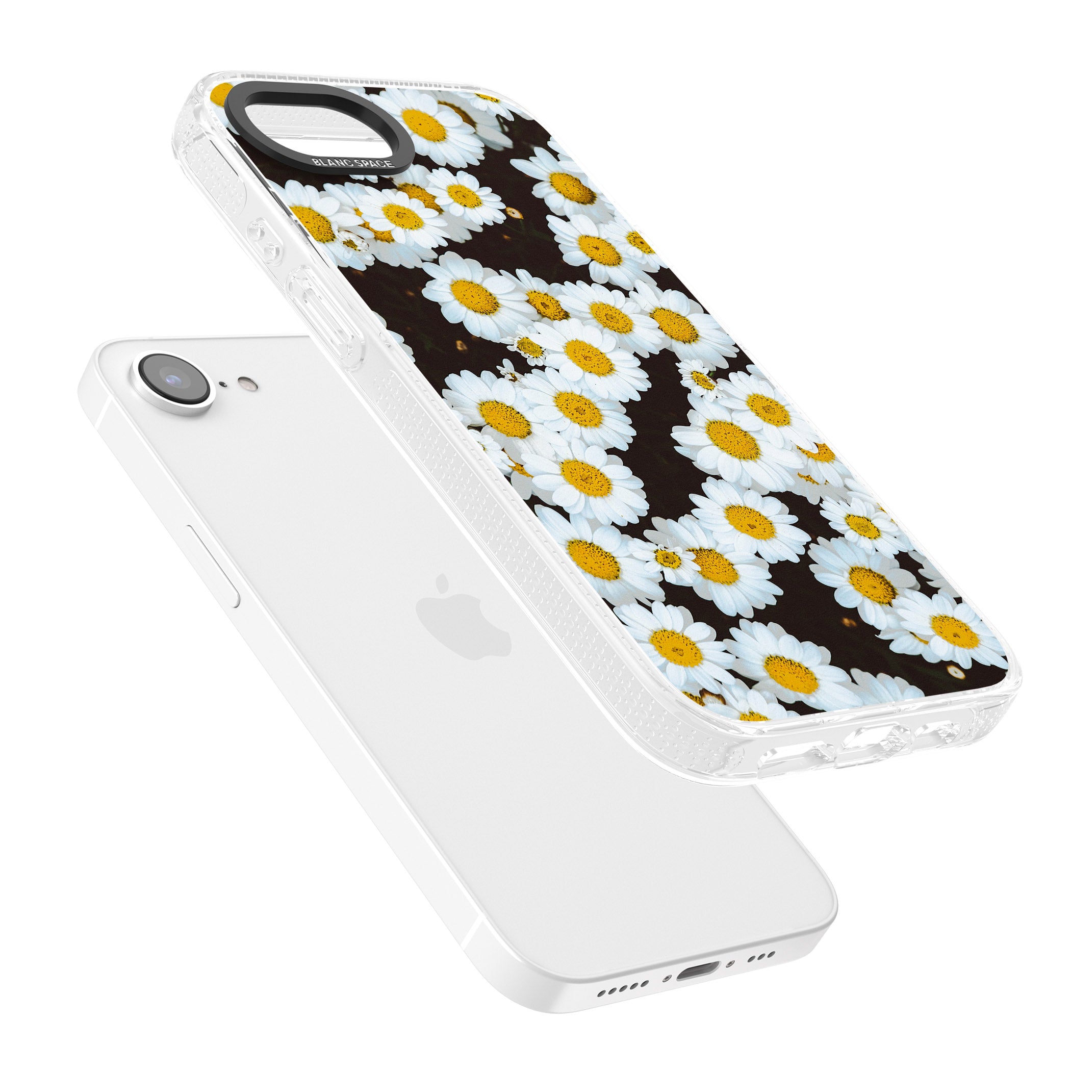 Daisies - Real Floral Photographs iPhone 16e Clear Case Impact Air - Blanc Space