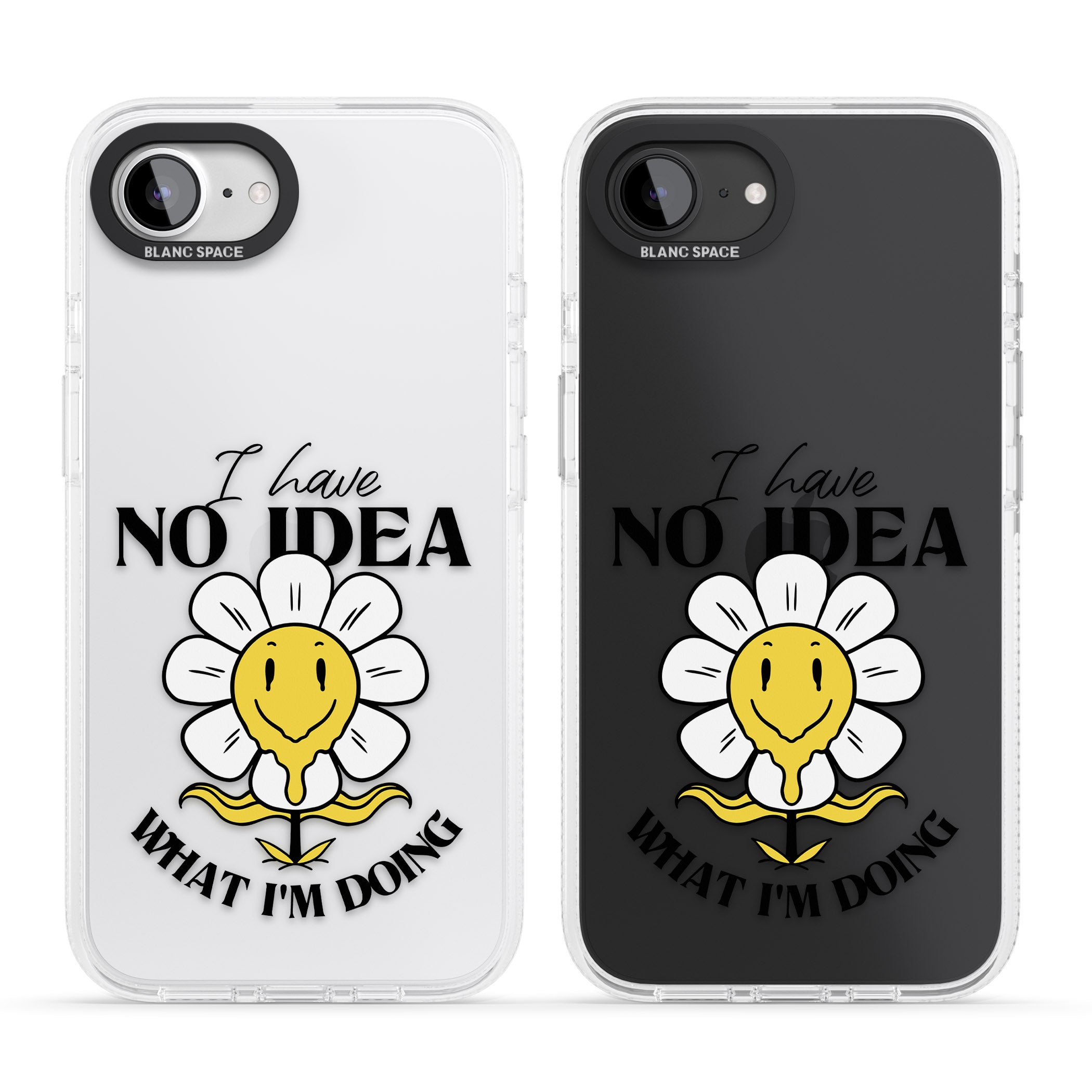 No Idea iPhone 16e Clear Case Impact Air - Blanc Space