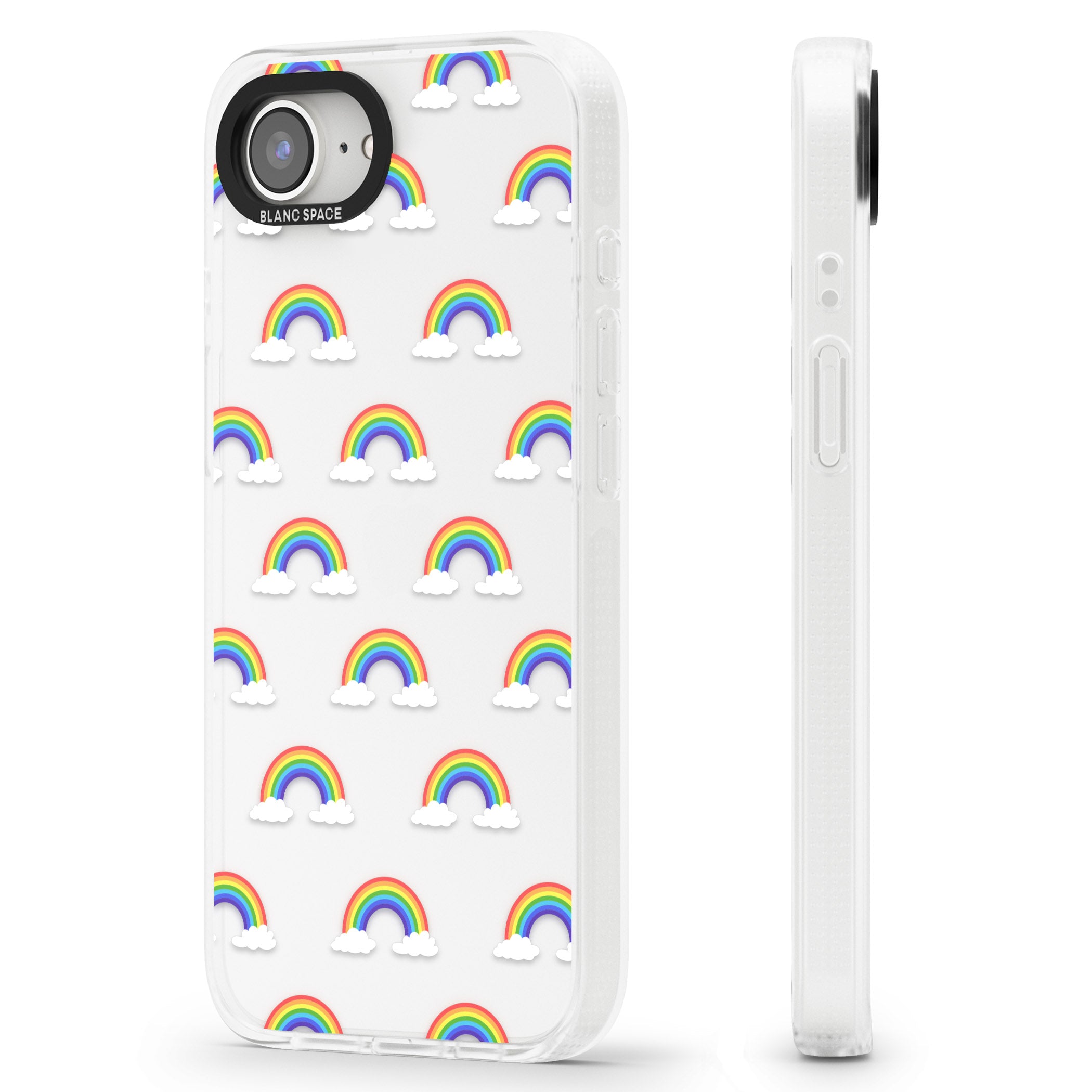 Rainbow of possibilities iPhone 16e Clear Case Impact Air - Blanc Space