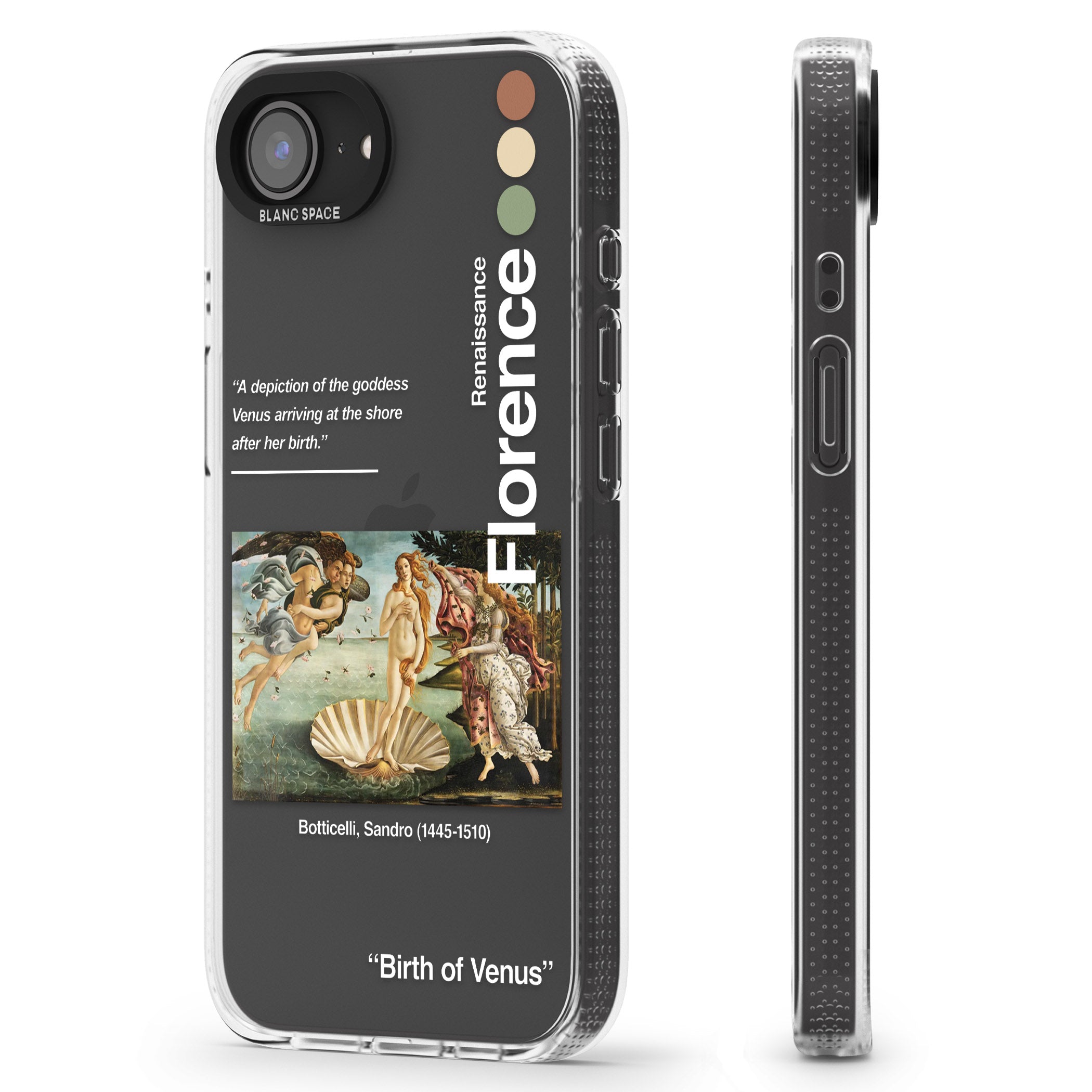 Birth of Venus iPhone 16e Clear Case Impact Air - Blanc Space