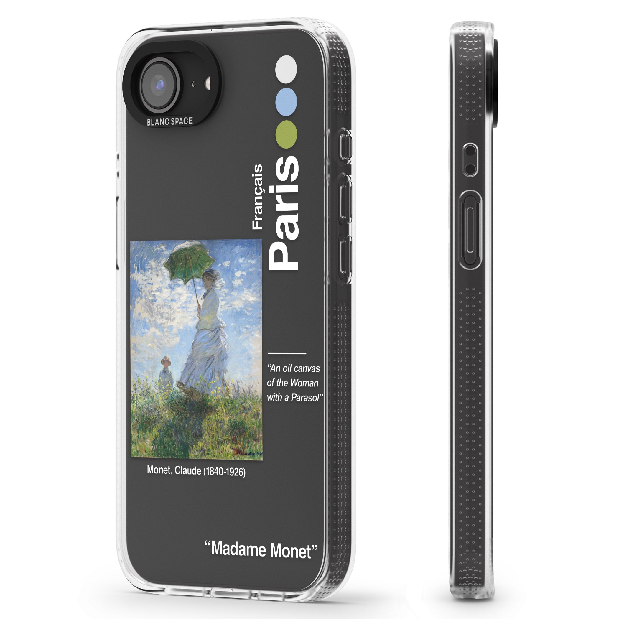 Madame Monet and Her Son iPhone 16e Clear Case Impact Air - Blanc Space