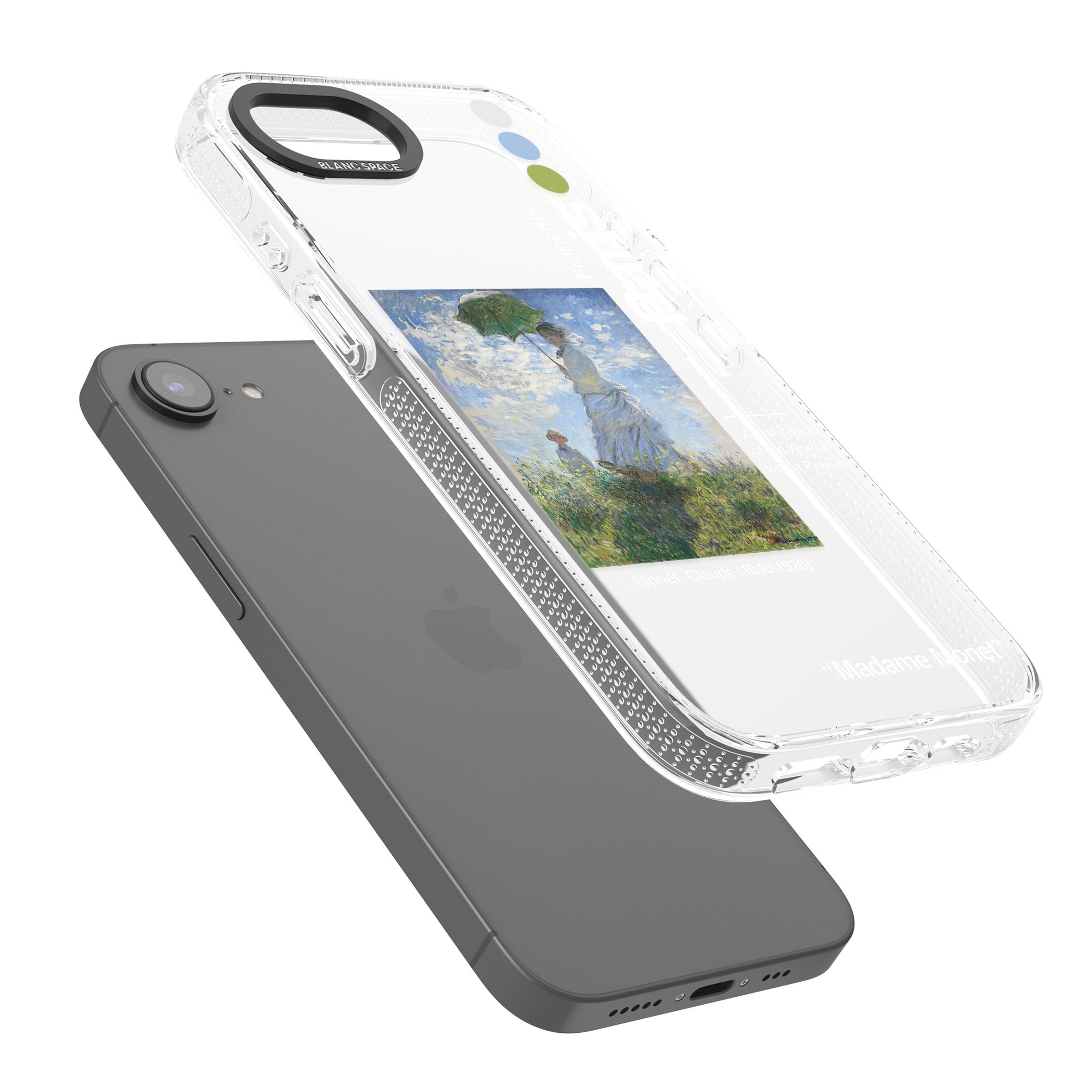 Madame Monet and Her Son iPhone 16e Clear Case Impact Air - Blanc Space