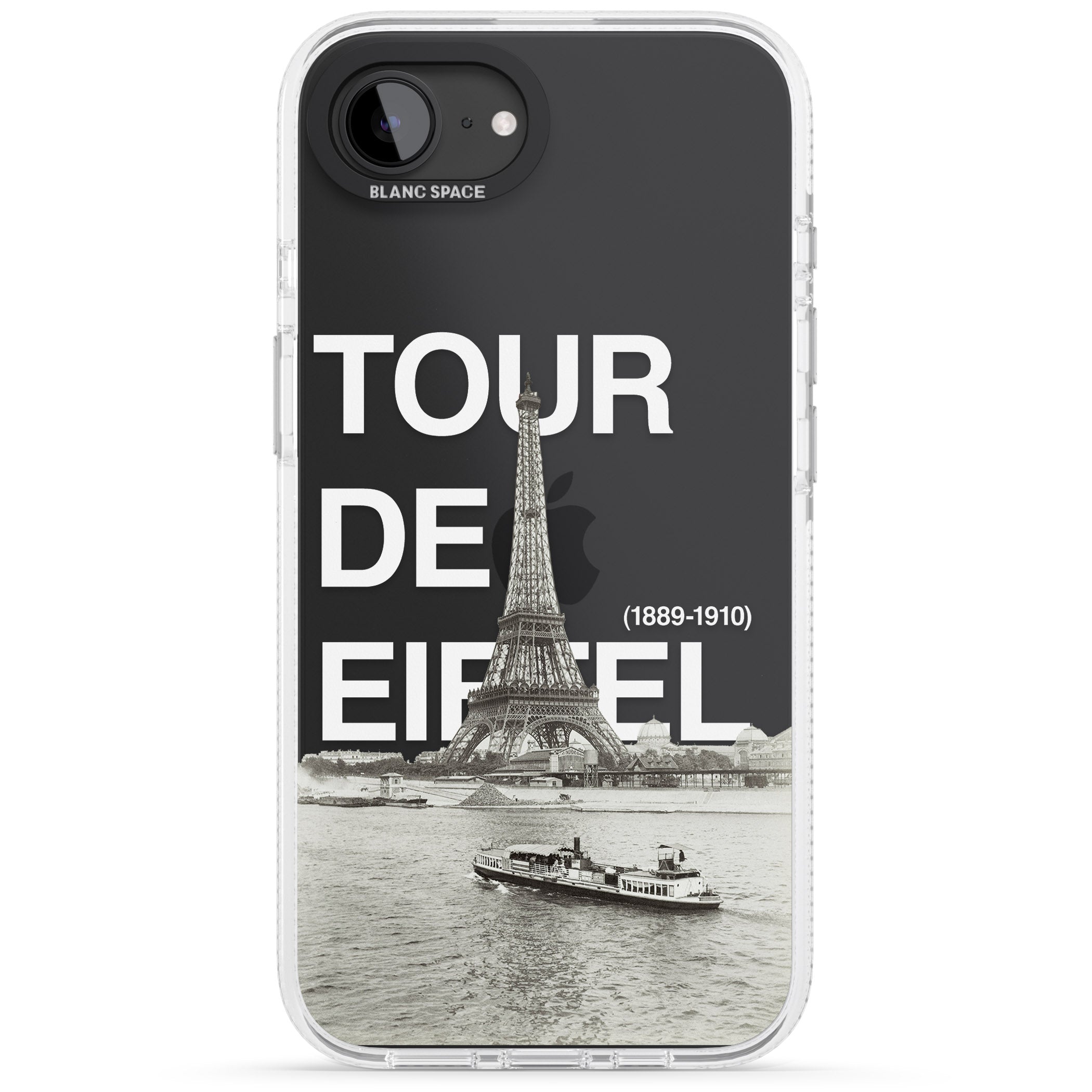 TOUR DE EIFFEL iPhone 16e Clear Case Impact Air - Blanc Space