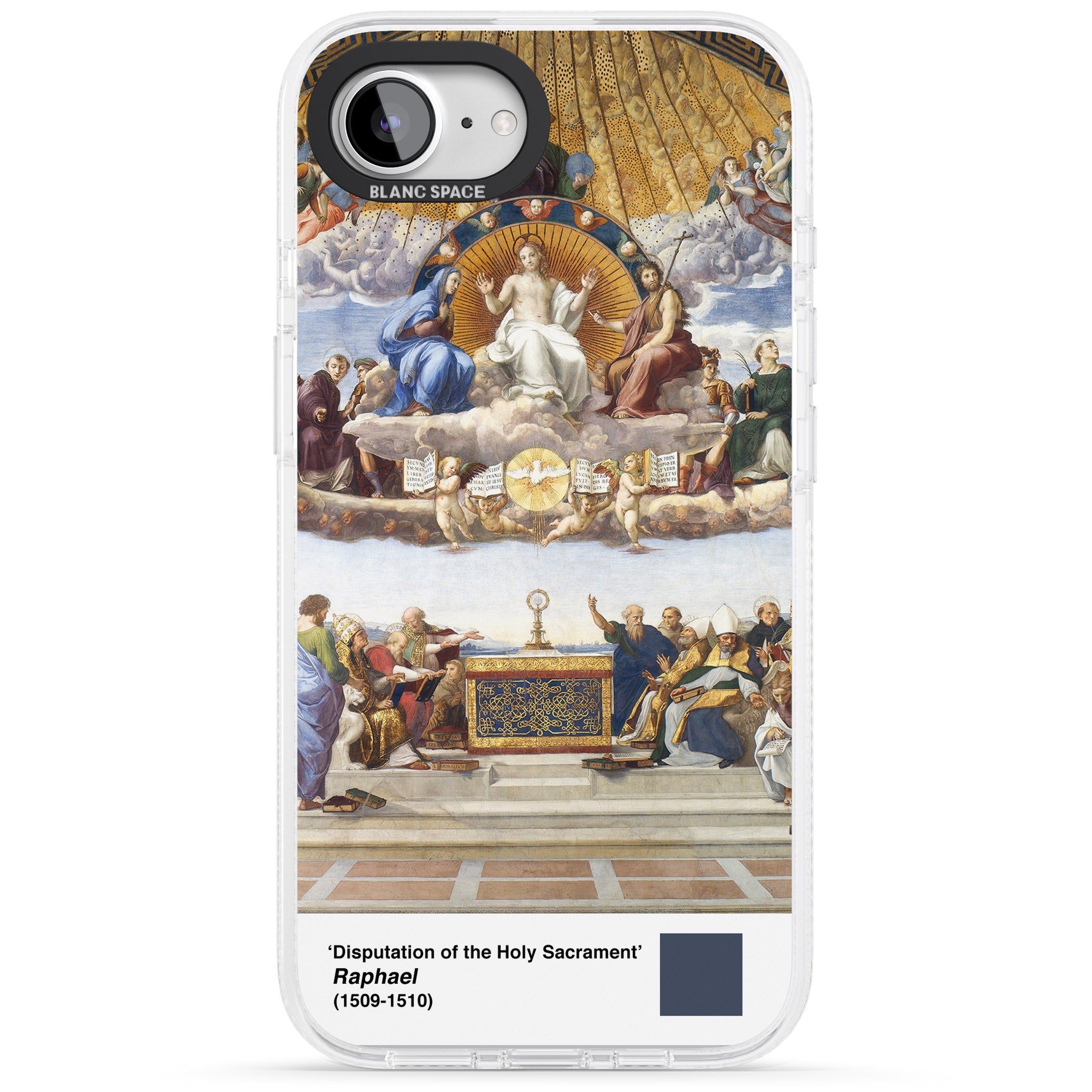 Disputation of the Holy Sacrament iPhone 16e Clear Case Impact Air - Blanc Space