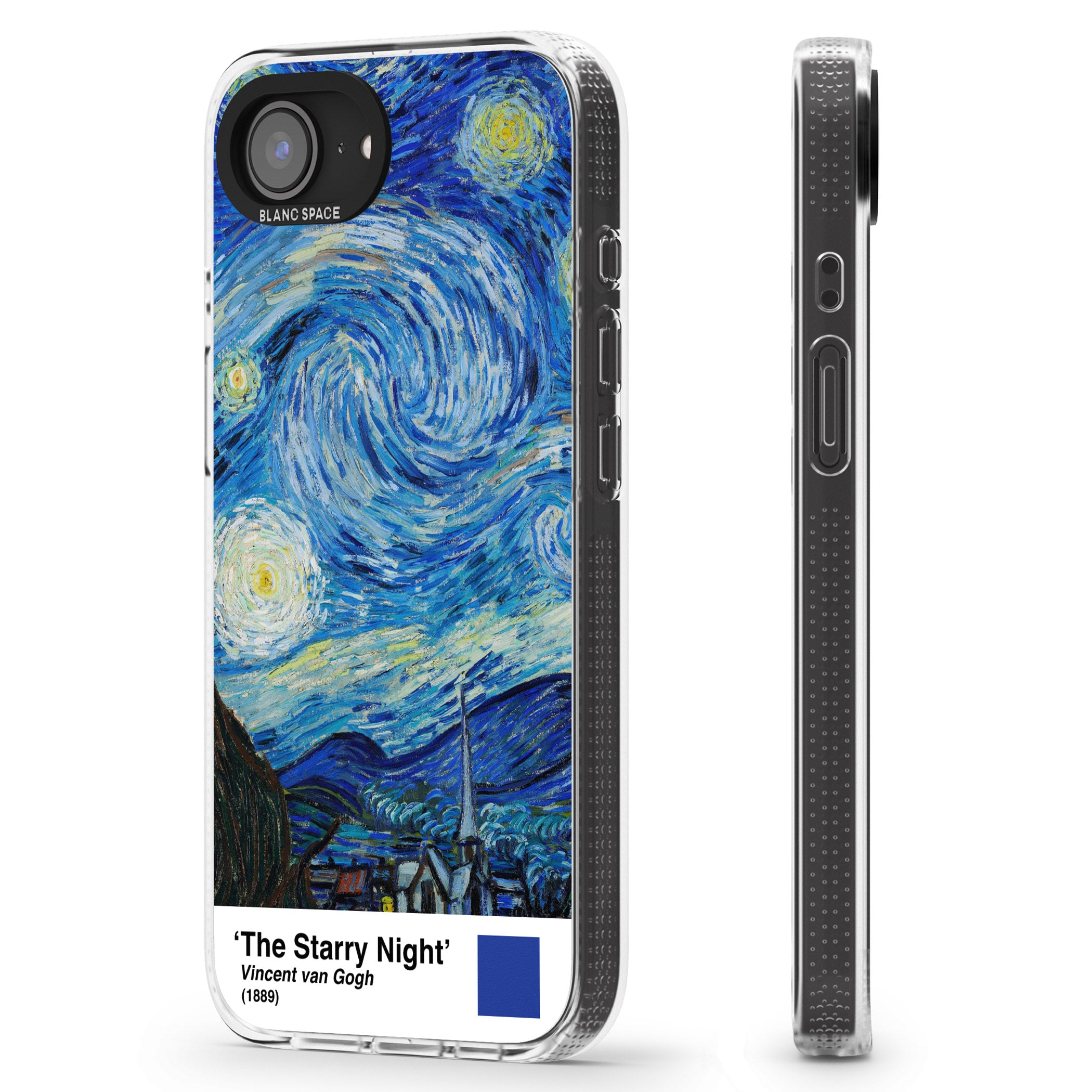 The Starry Night iPhone 16e Clear Case Impact Air - Blanc Space