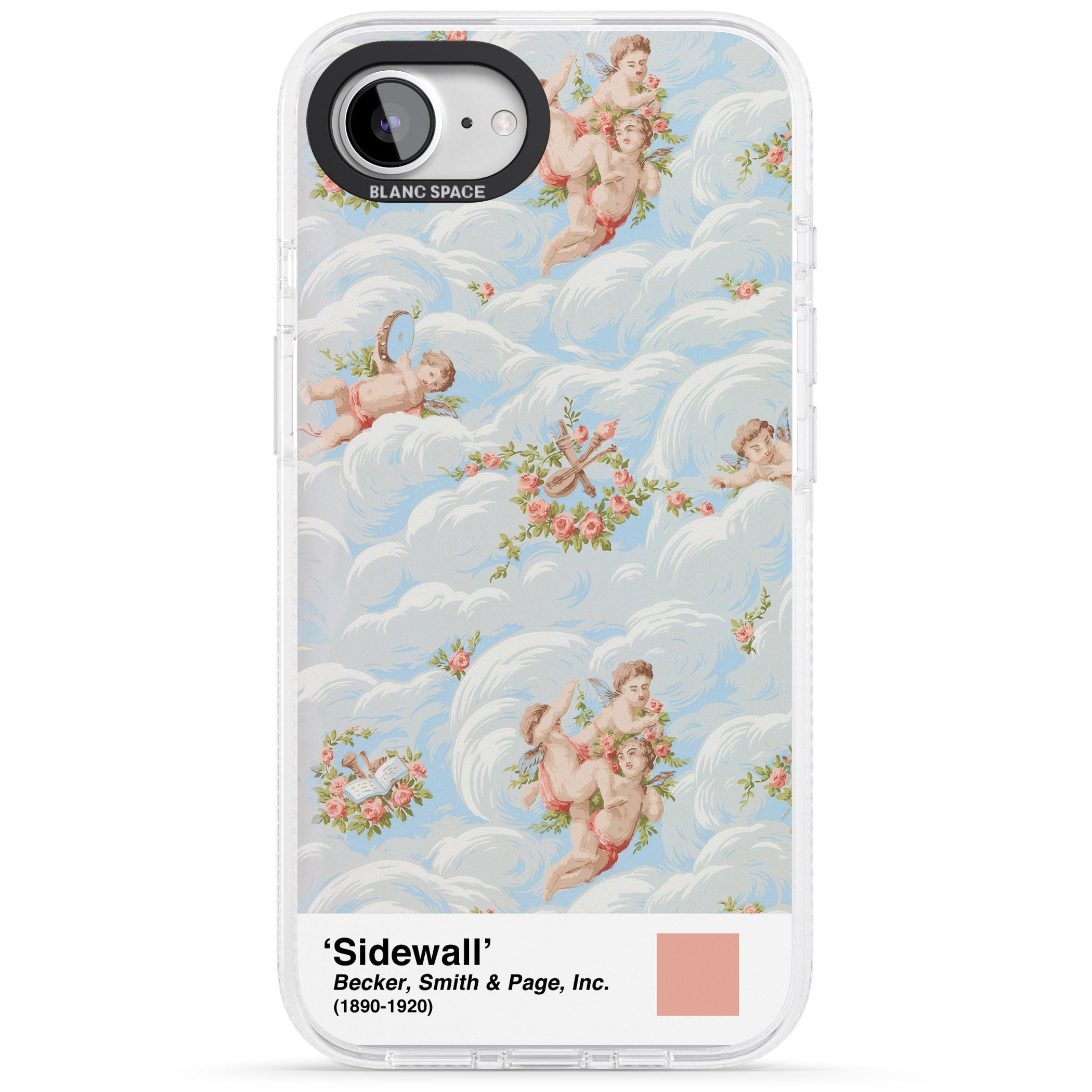 Sidewall iPhone 16e Clear Case Impact Air - Blanc Space