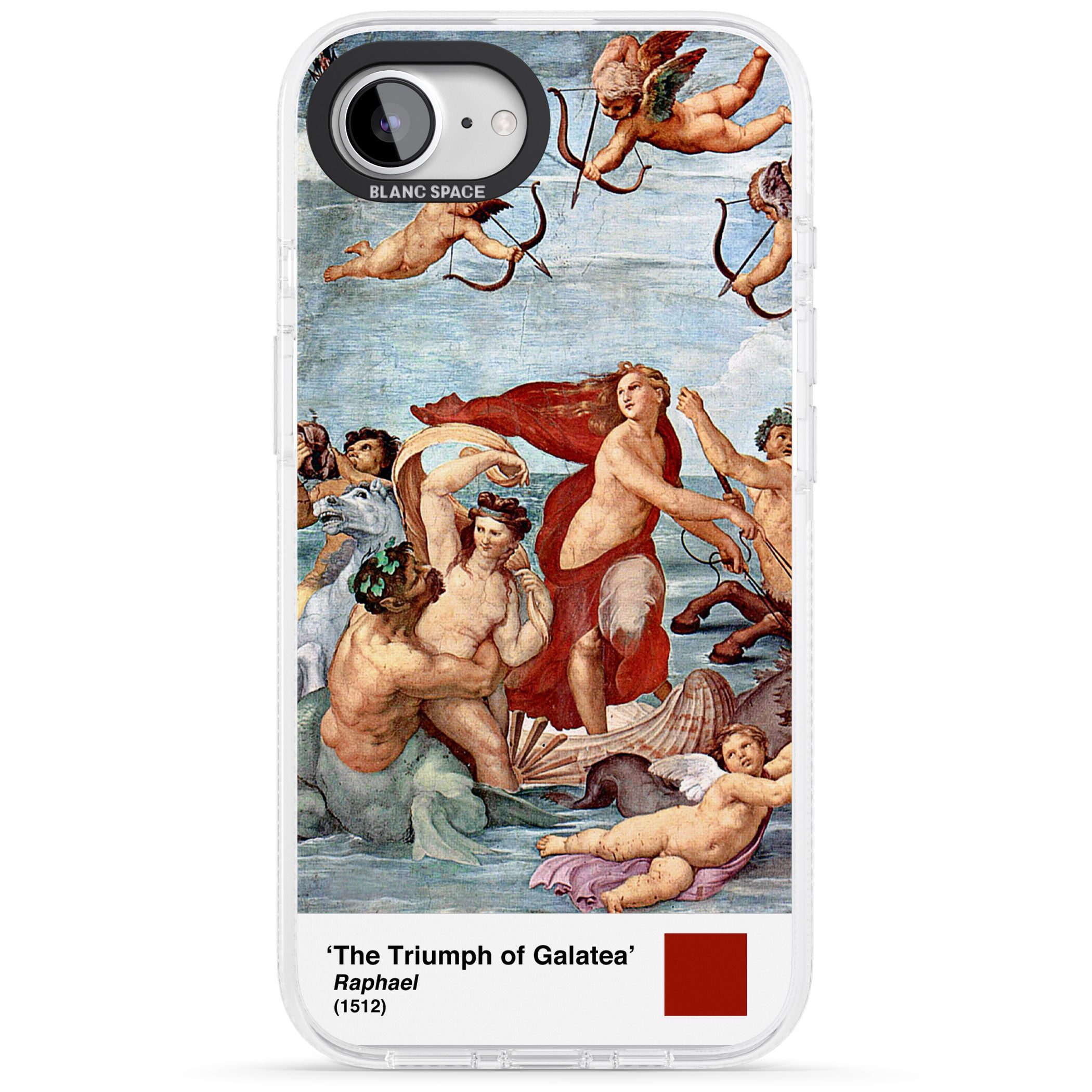 The Triumph of Galatea iPhone 16e Clear Case Impact Air - Blanc Space