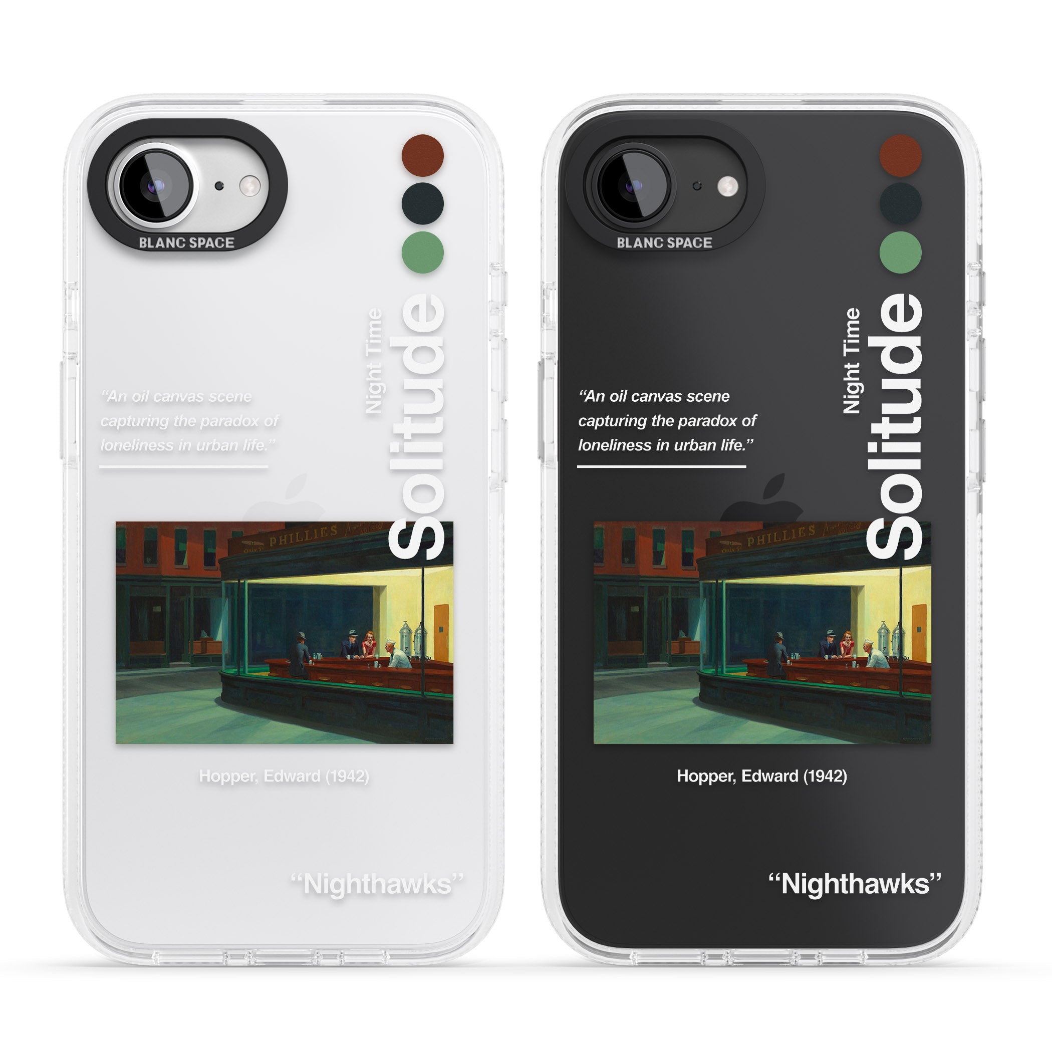 Nighthawks iPhone 16e Clear Case Impact Air - Blanc Space