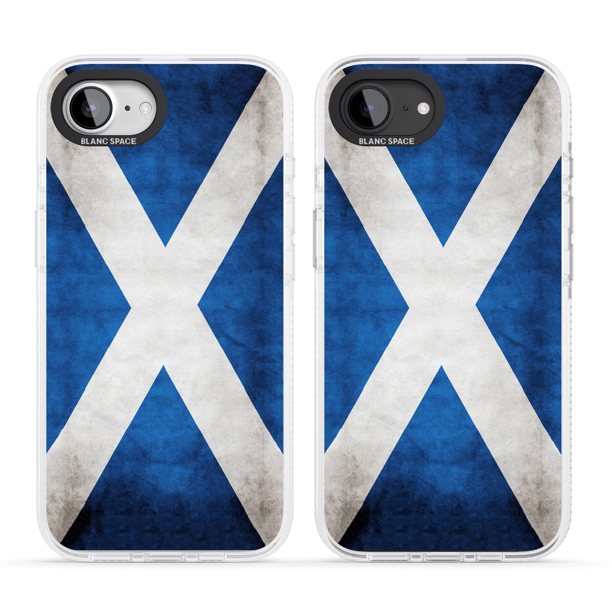 Scotland Saltire Flag iPhone 16e Clear Case Impact Air - Blanc Space