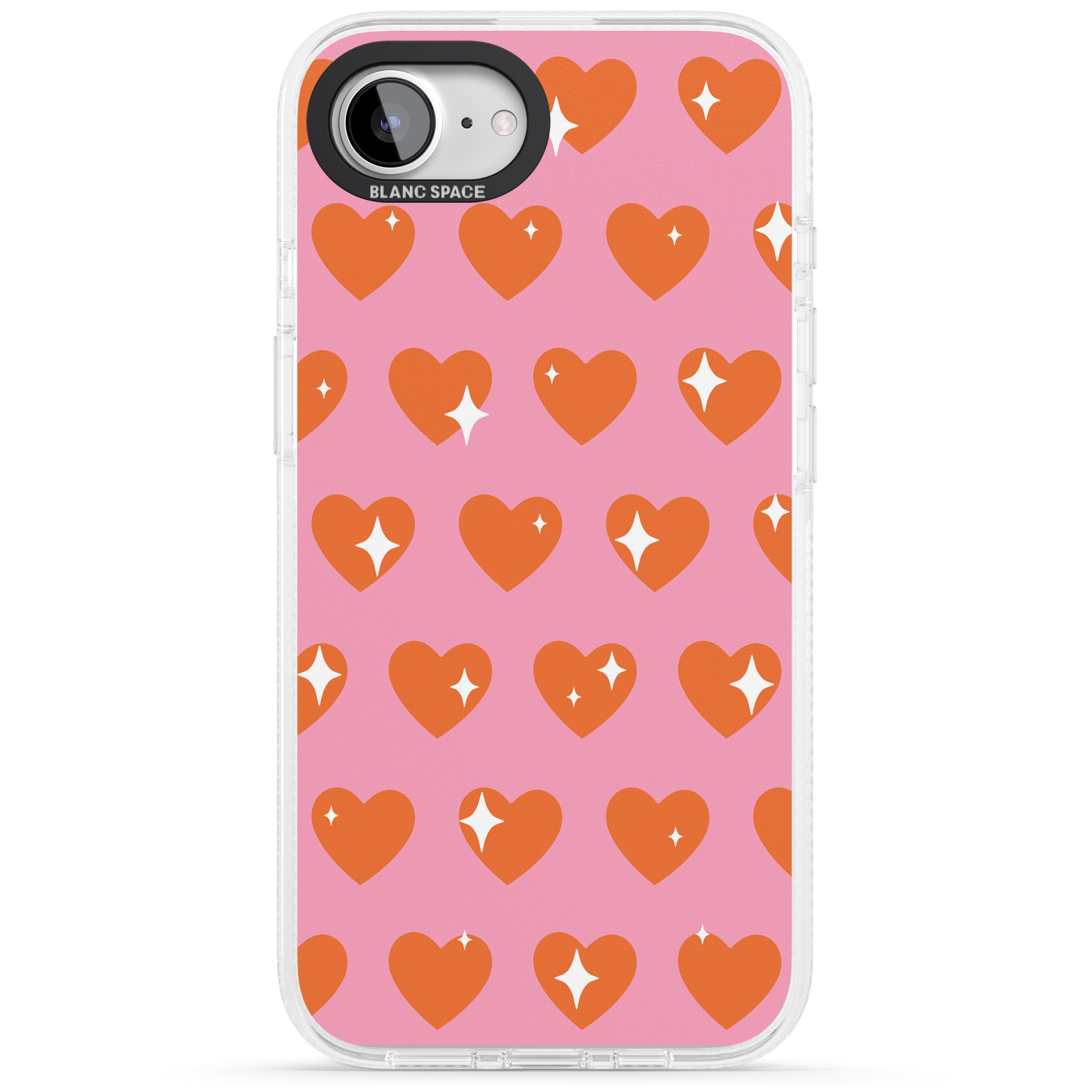 Sweet Hearts (Sunset) iPhone 16e Clear Case Impact Air - Blanc Space