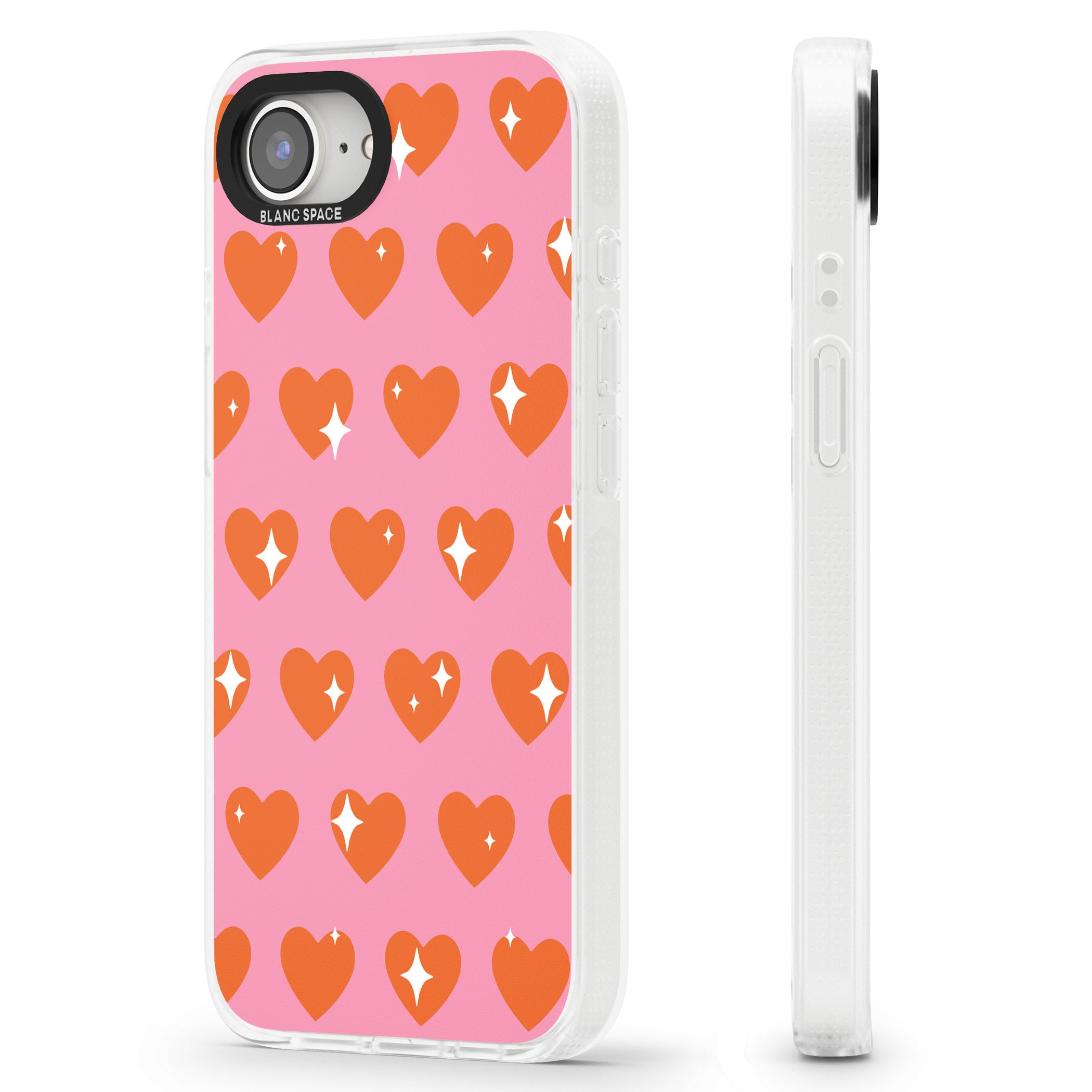 Sweet Hearts (Sunset) iPhone 16e Clear Case Impact Air - Blanc Space