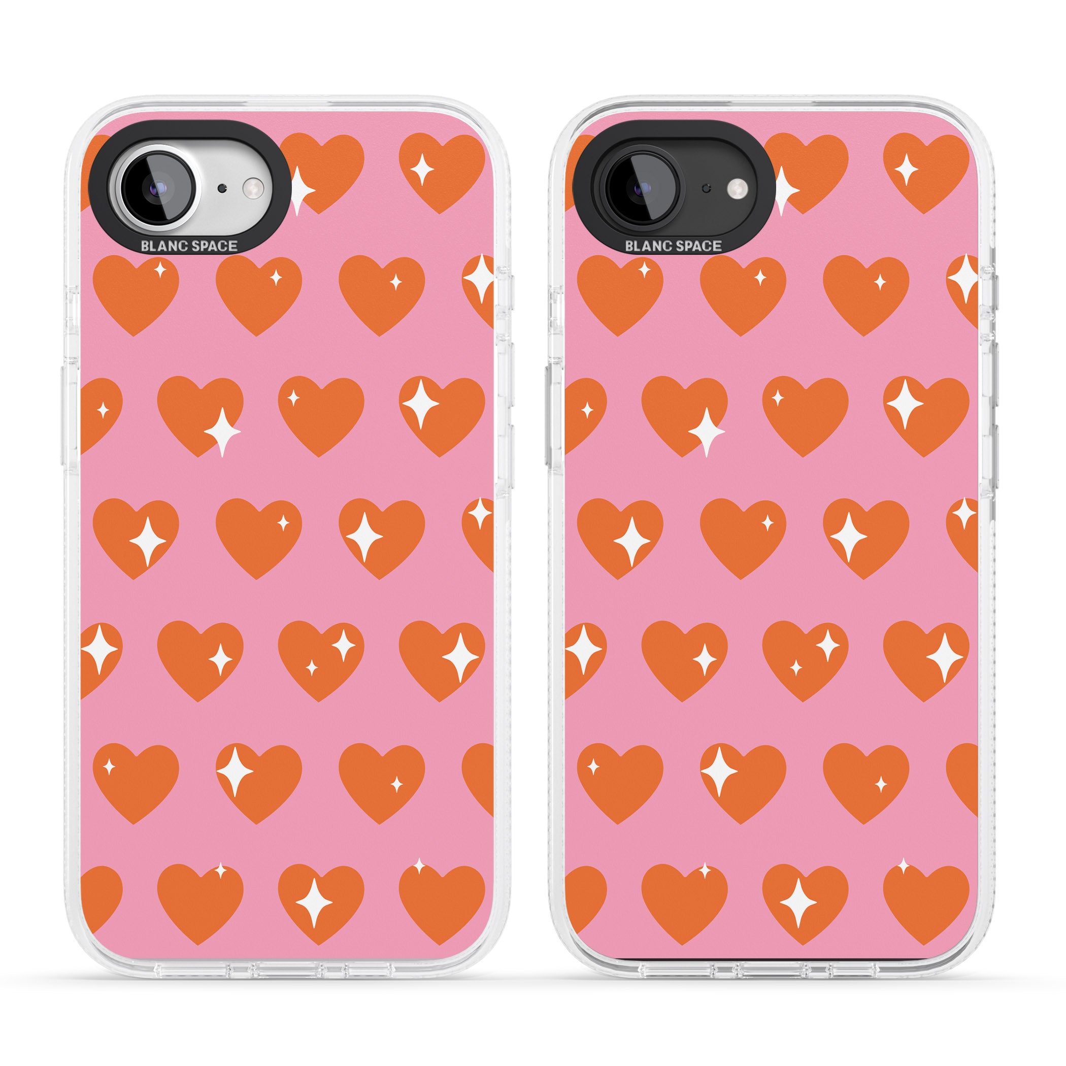 Sweet Hearts (Sunset) iPhone 16e Clear Case Impact Air - Blanc Space
