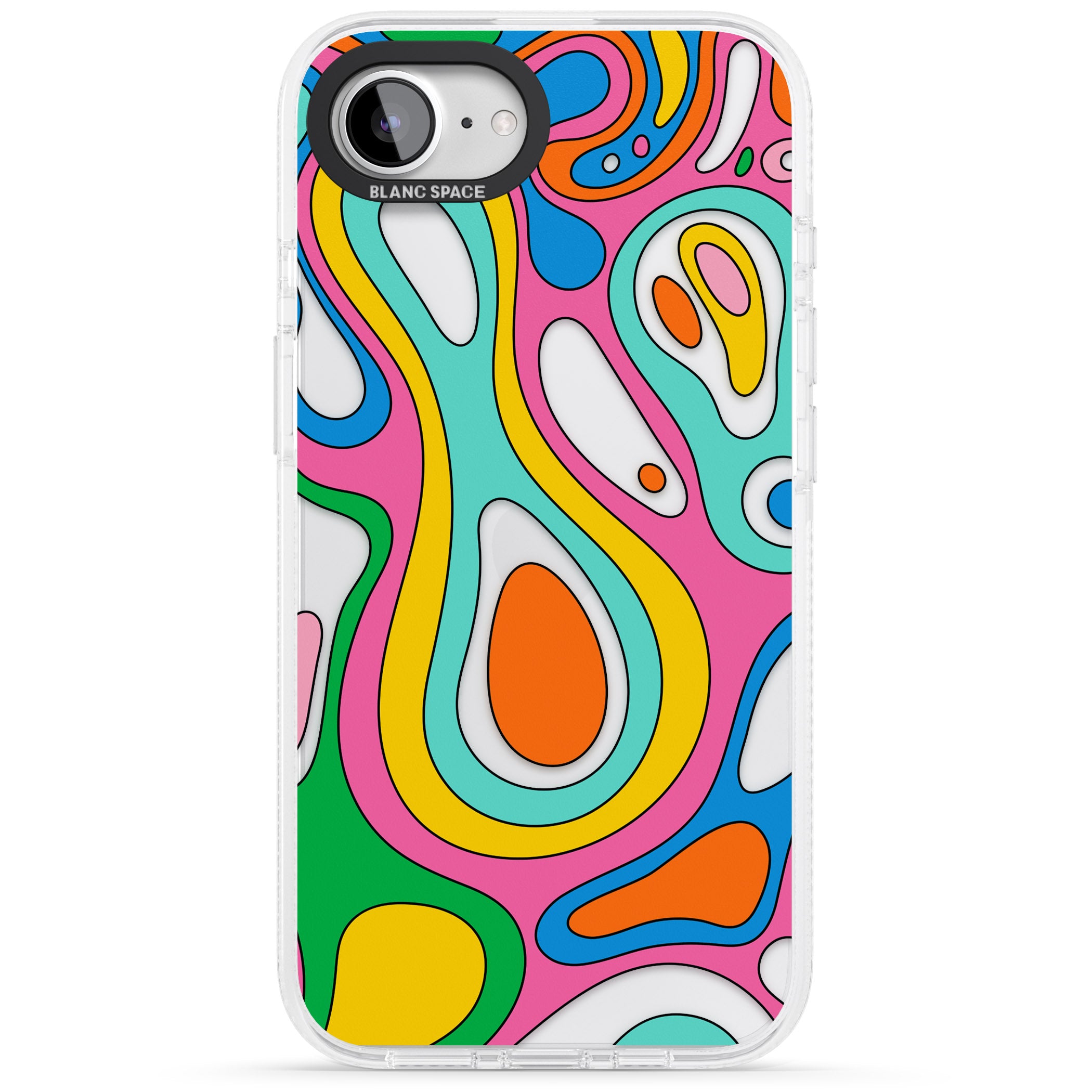 Dreams & Grooves iPhone 16e Clear Case Impact Air - Blanc Space