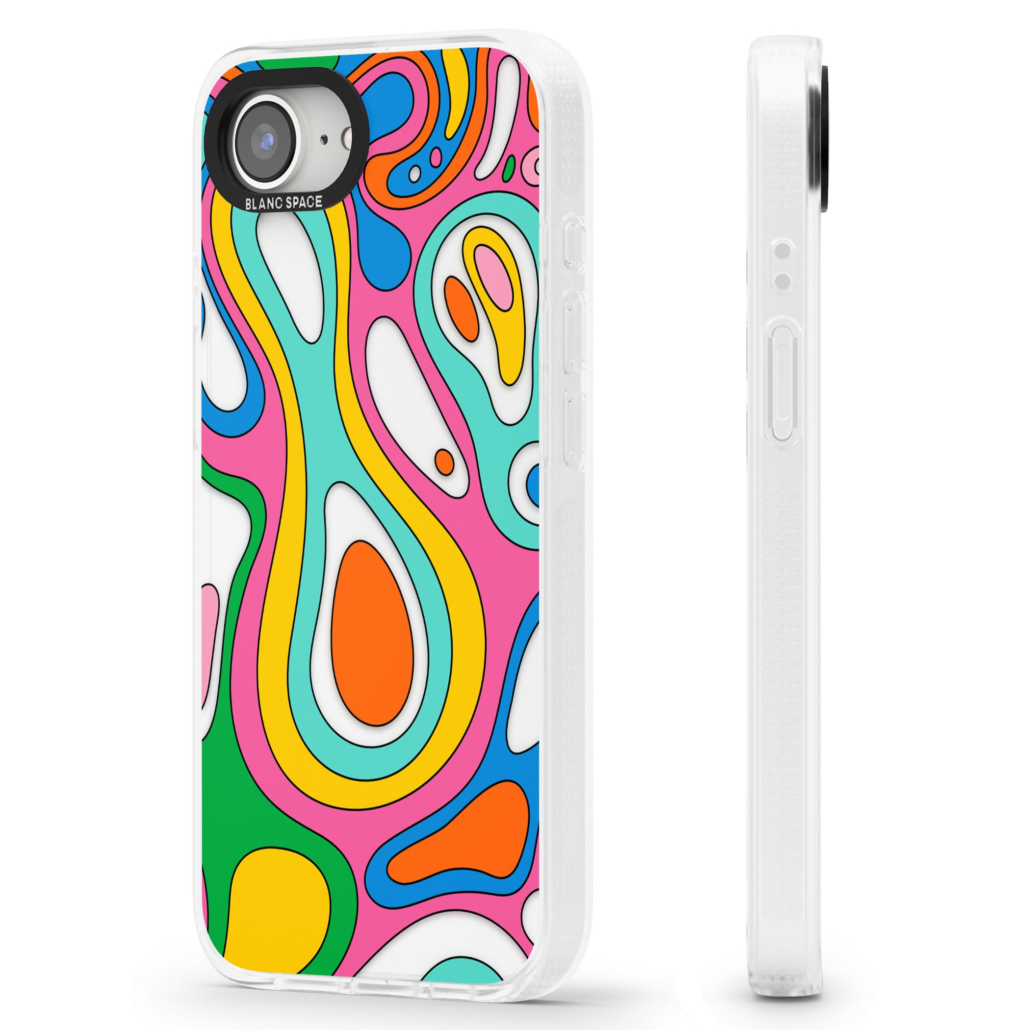 Dreams & Grooves iPhone 16e Clear Case Impact Air - Blanc Space