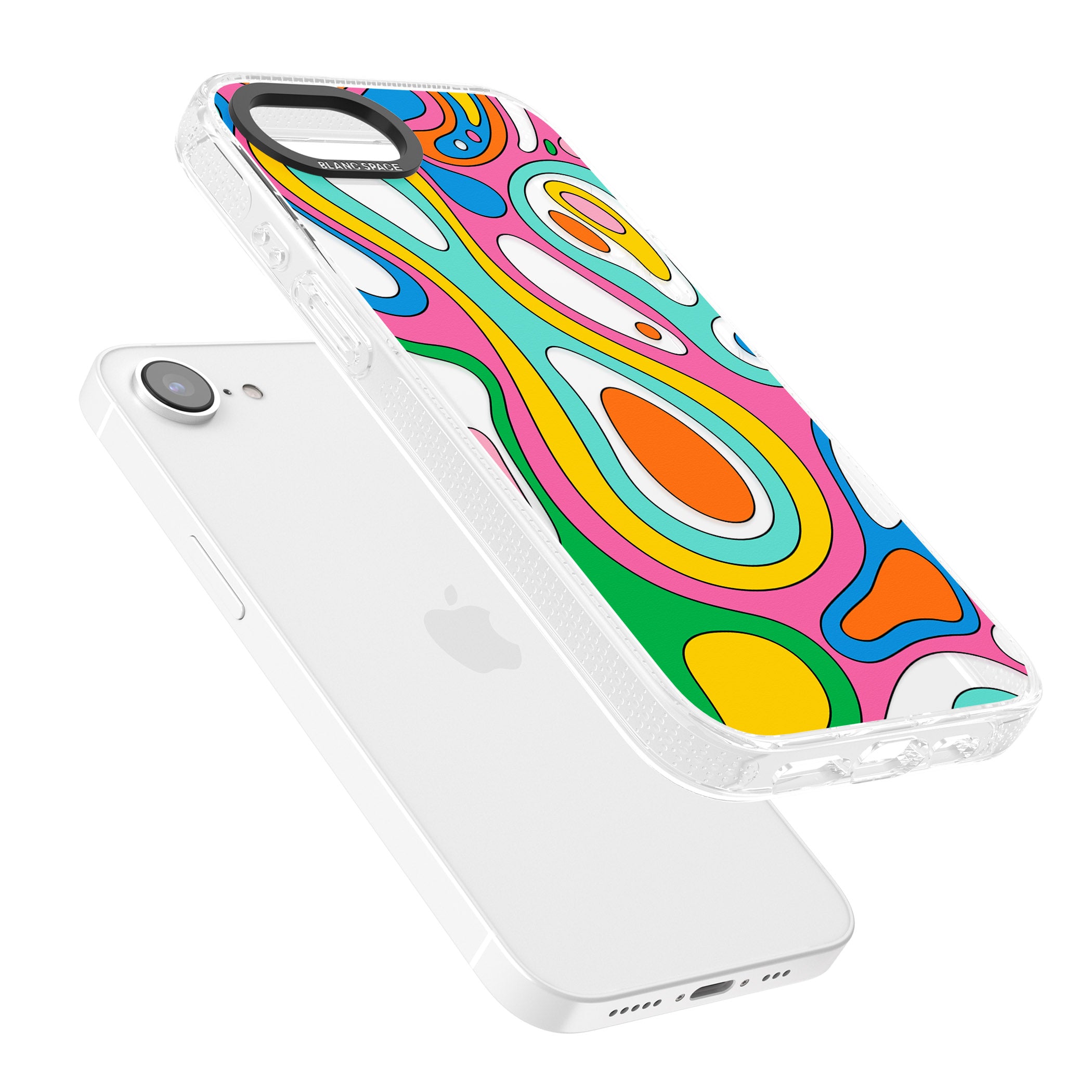 Dreams & Grooves iPhone 16e Clear Case Impact Air - Blanc Space