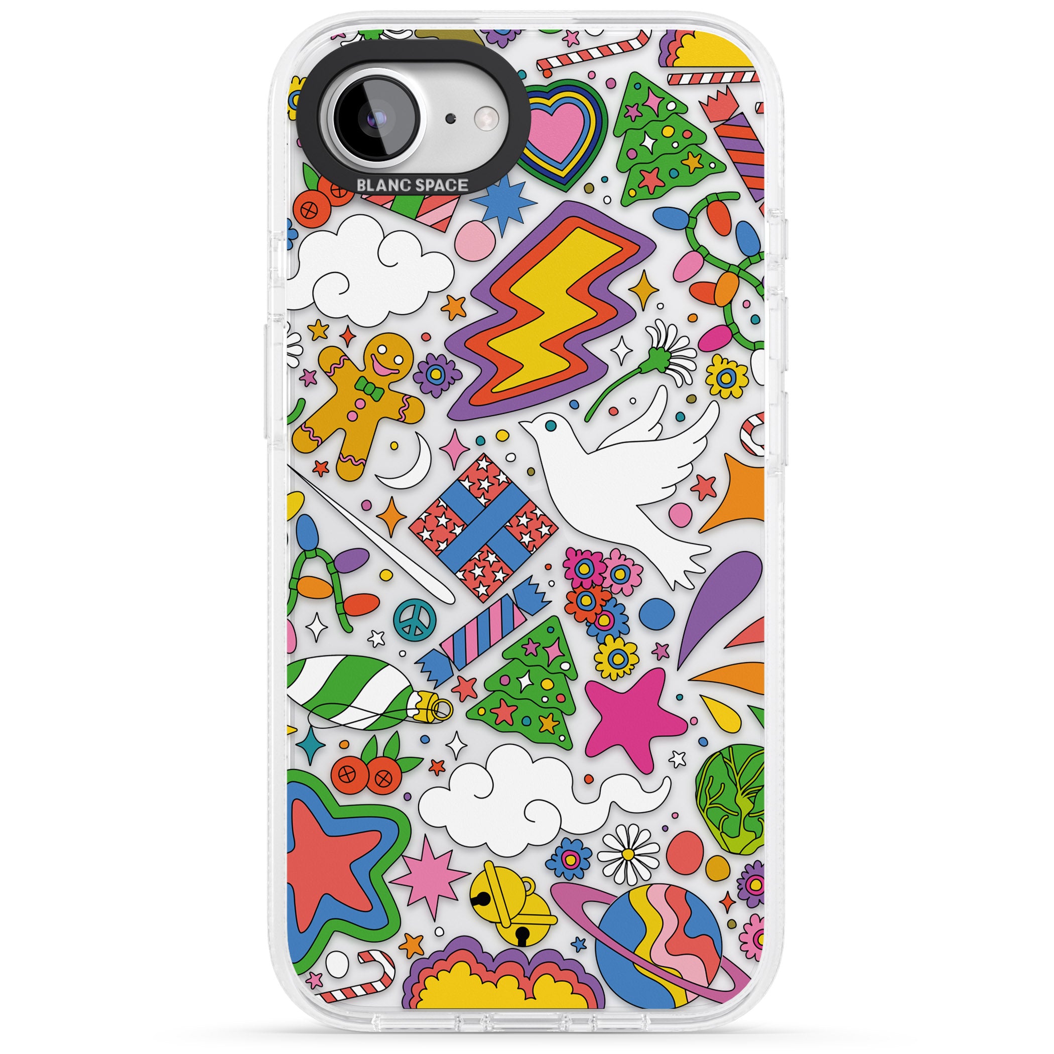 Whimsical Wonderland iPhone 16e Clear Case Impact Air - Blanc Space