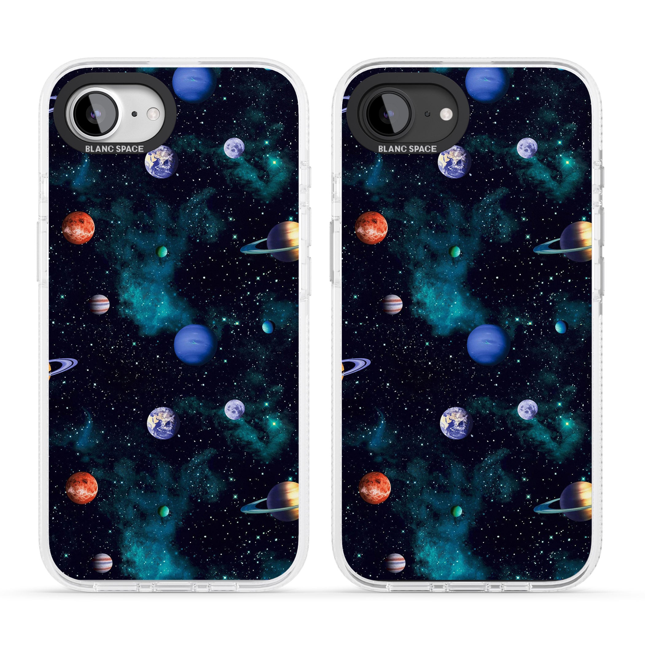 Deep Space iPhone 16e Clear Case Impact Air - Blanc Space
