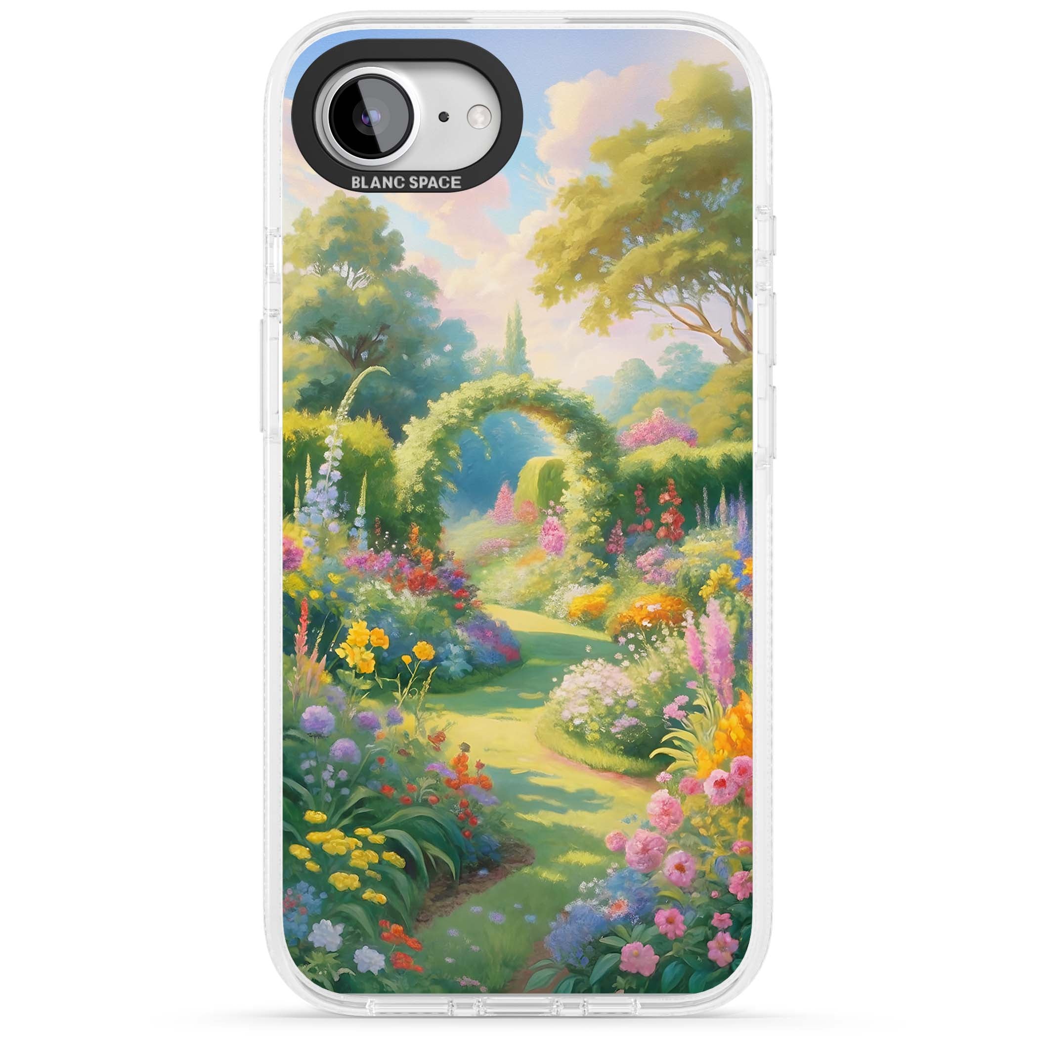 The Painter's Garden floral iPhone case | Clear Case Impact Air case for iPhone 16e, iPhone 17e