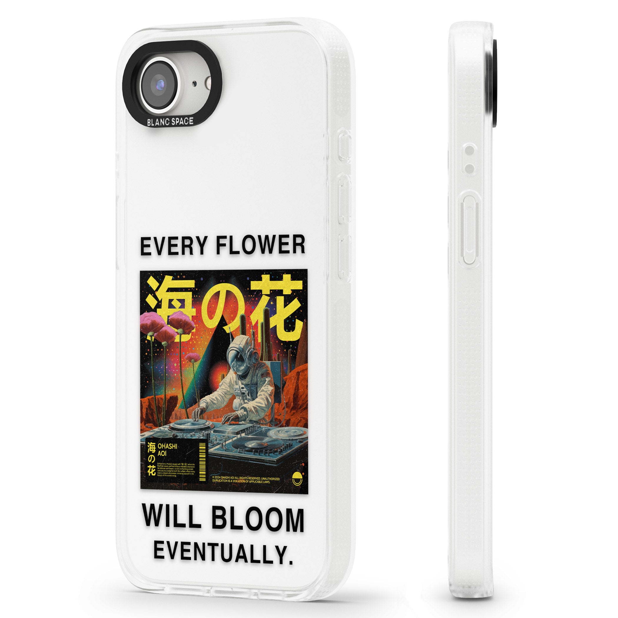 Every Flower Will Bloom Eventually iPhone 16e Clear Case Impact Air - Blanc Space