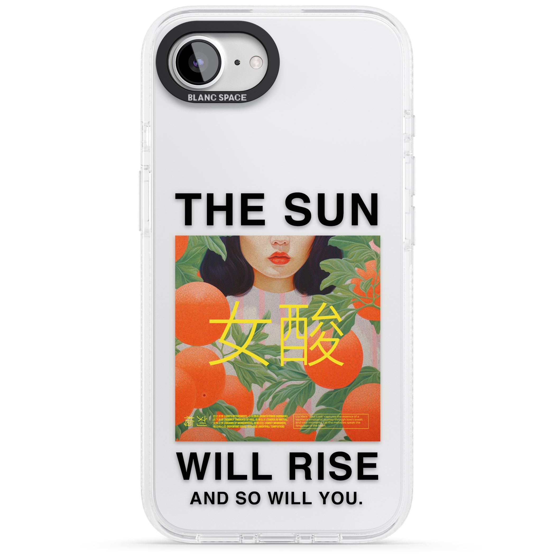 The Sun Will Rise iPhone 16e Clear Case Impact Air - Blanc Space