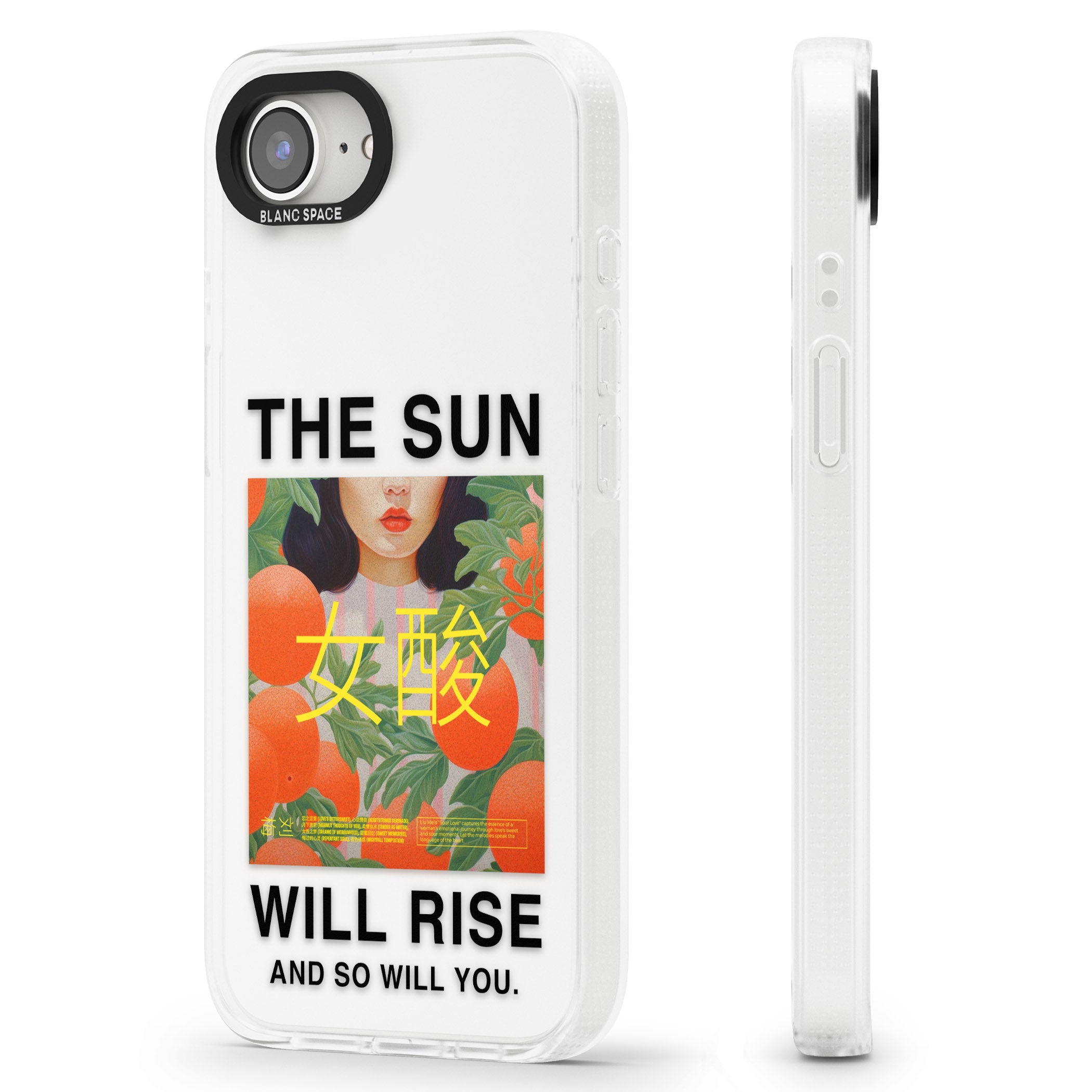 The Sun Will Rise iPhone 16e Clear Case Impact Air - Blanc Space
