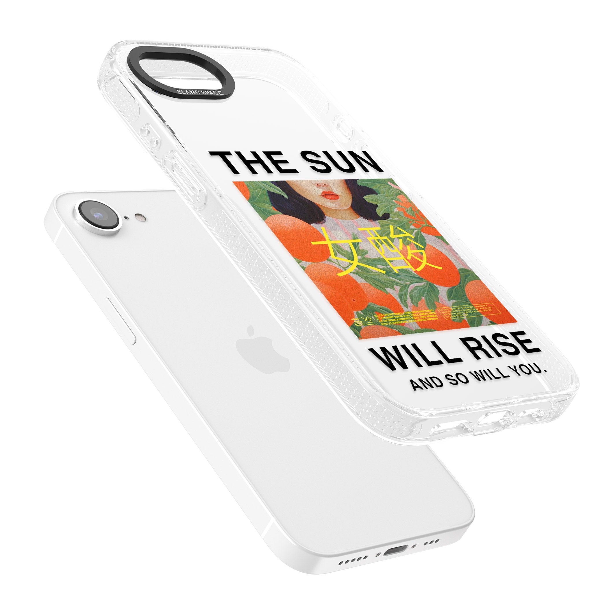The Sun Will Rise iPhone 16e Clear Case Impact Air - Blanc Space