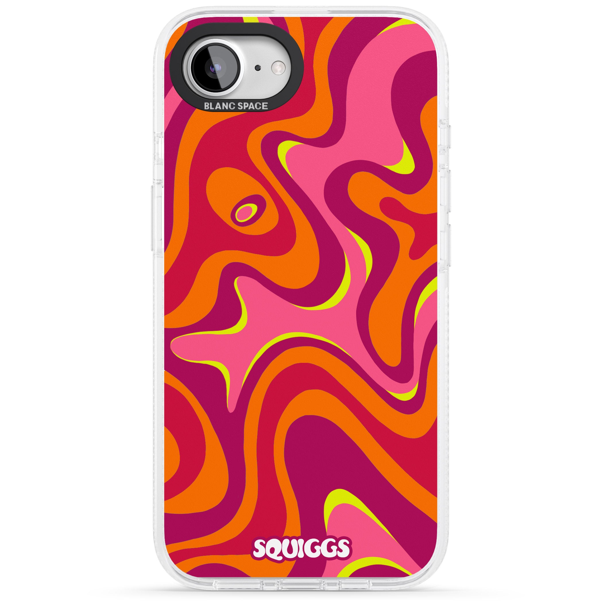 Hot Lava iPhone 16e Clear Case Impact Air - Blanc Space