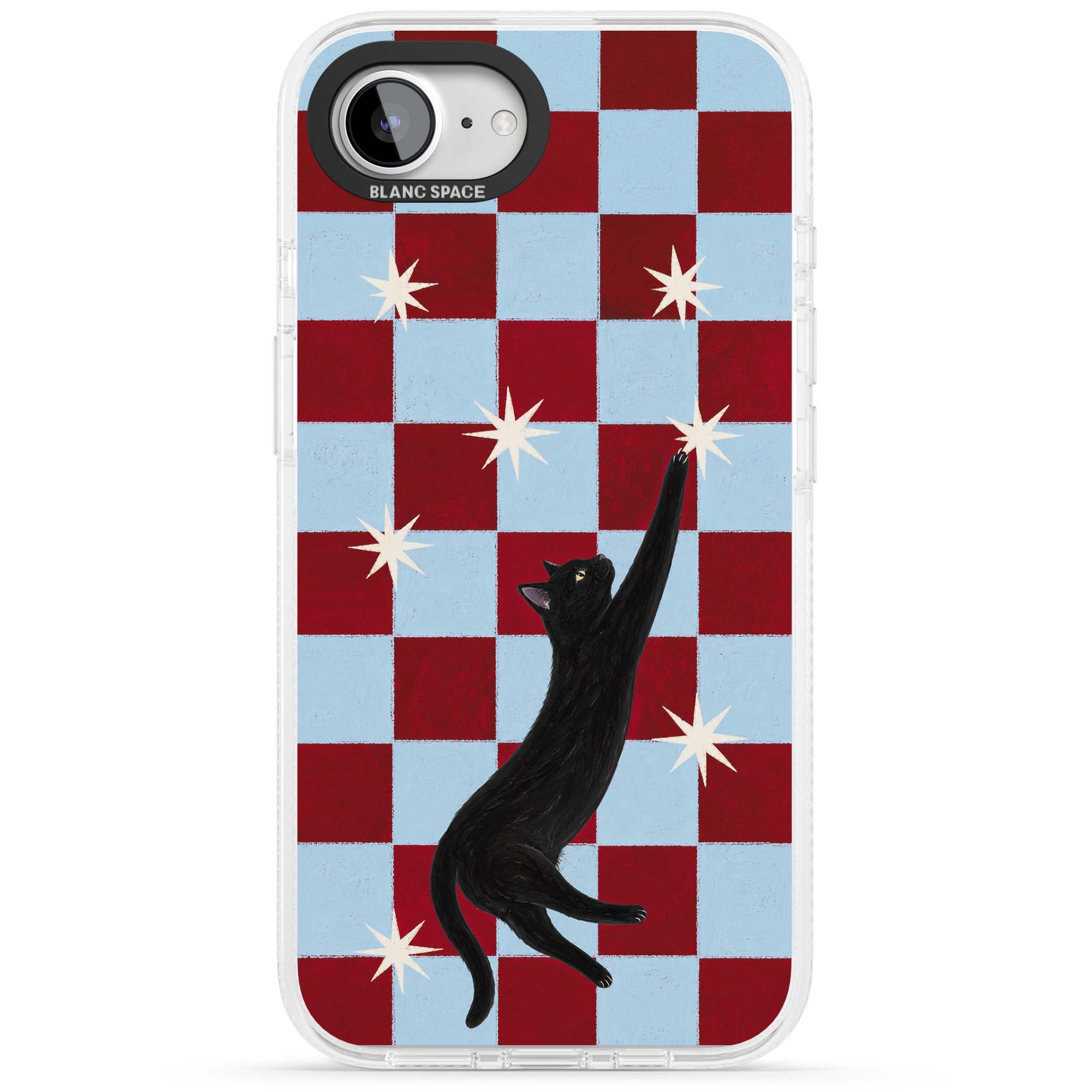 Starlit Kitty animals iPhone case | Clear Case Impact Air case for iPhone 16e, iPhone 17e