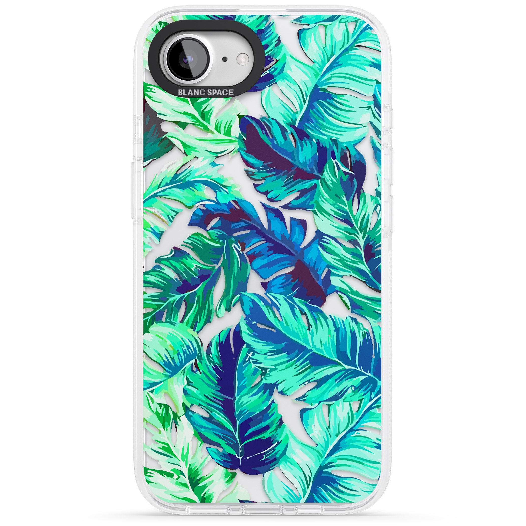 Tropical Palms iPhone 16e Clear Case Impact Air - Blanc Space