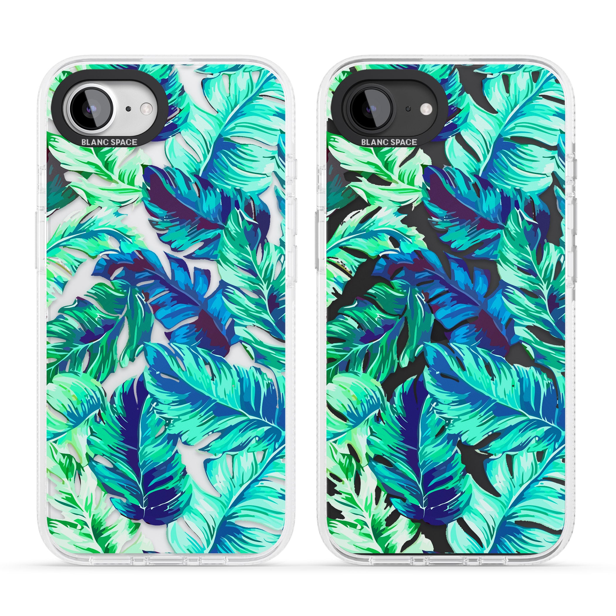 Tropical Palms iPhone 16e Clear Case Impact Air - Blanc Space