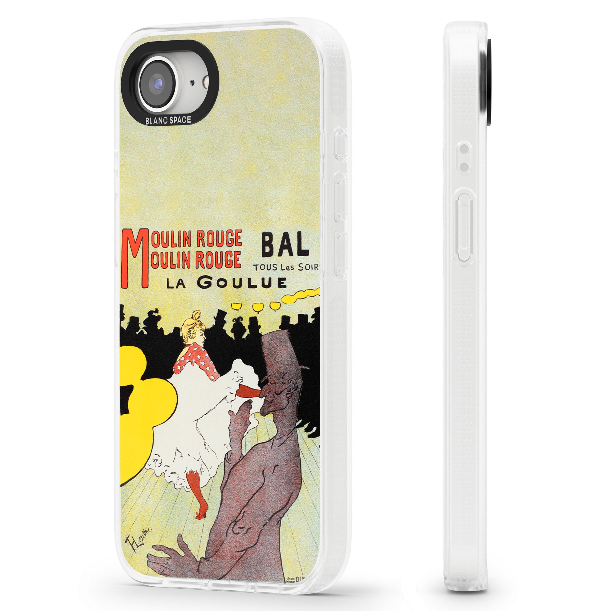 Moulin Rouge Poster iPhone 16e Clear Case Impact Air - Blanc Space
