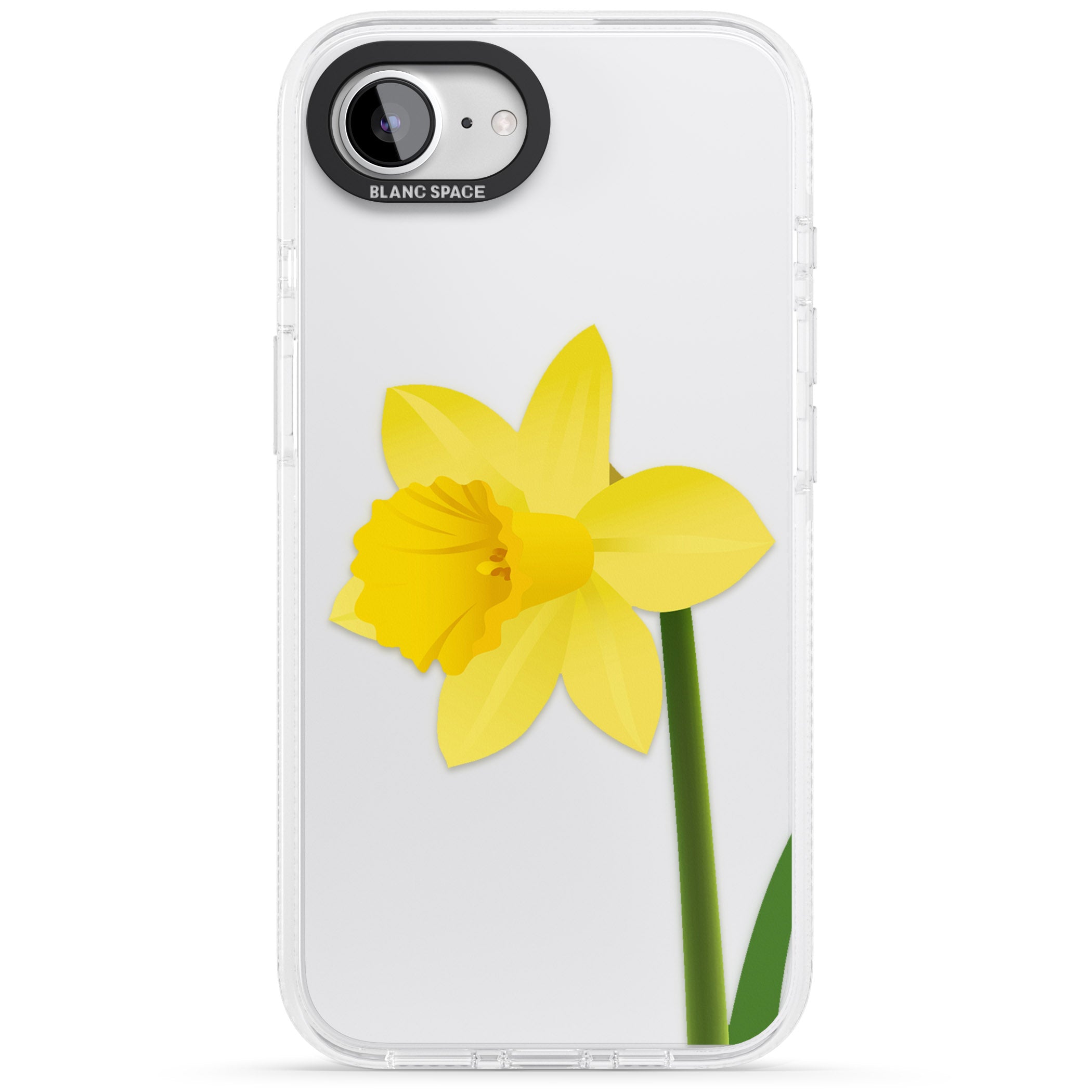Daffodil iPhone 16e Clear Case Impact Air - Blanc Space