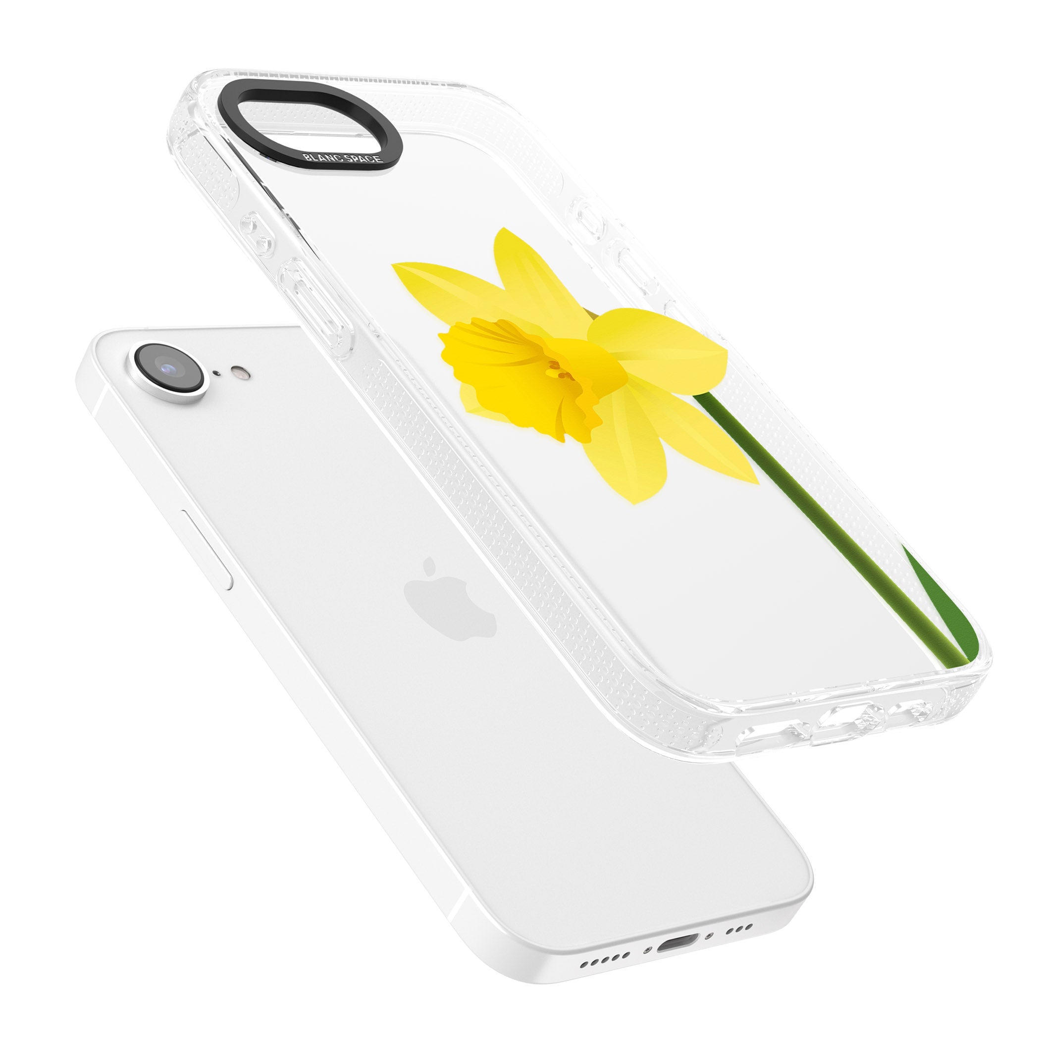 Daffodil iPhone 16e Clear Case Impact Air - Blanc Space