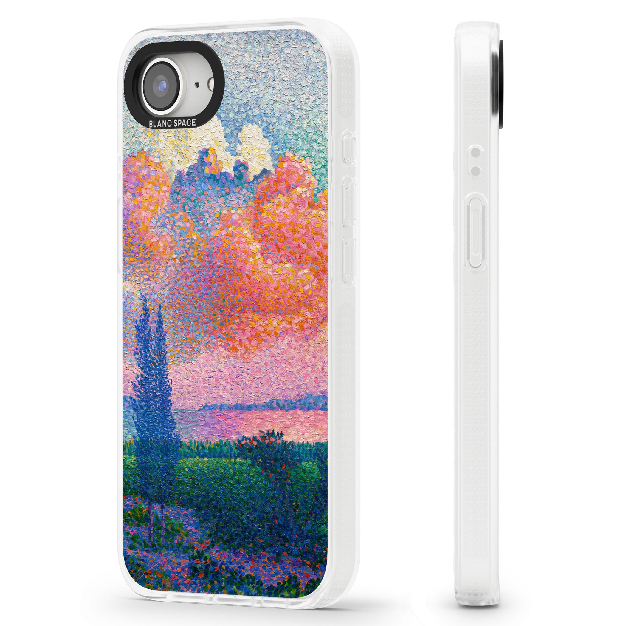Spring's Garden iPhone 16e Clear Case Impact Air - Blanc Space