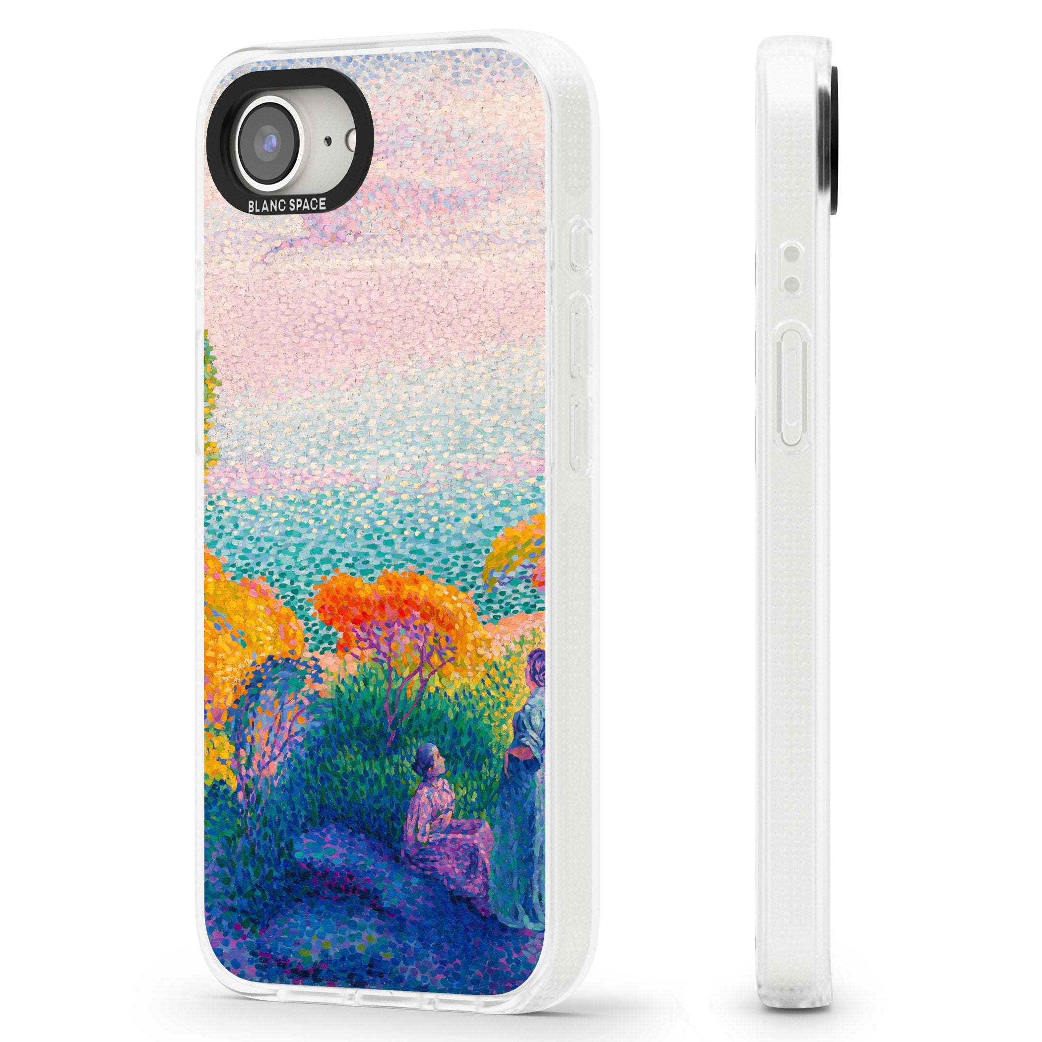 Meadow Lake iPhone 16e Clear Case Impact Air - Blanc Space