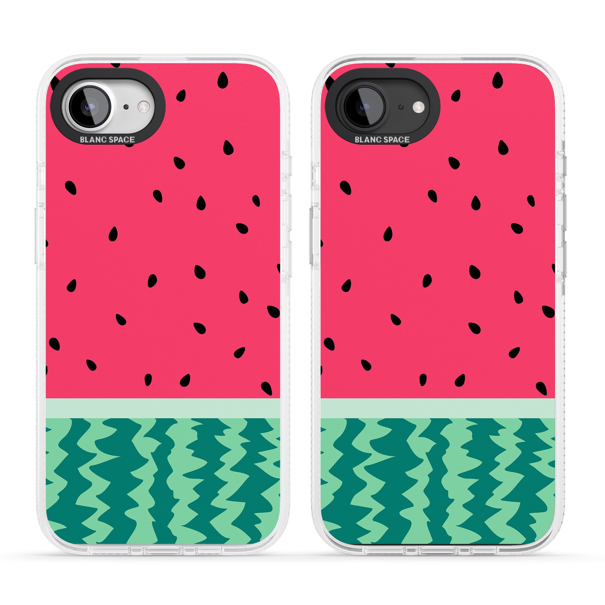 Full Watermelon Print iPhone 16e Clear Case Impact Air - Blanc Space