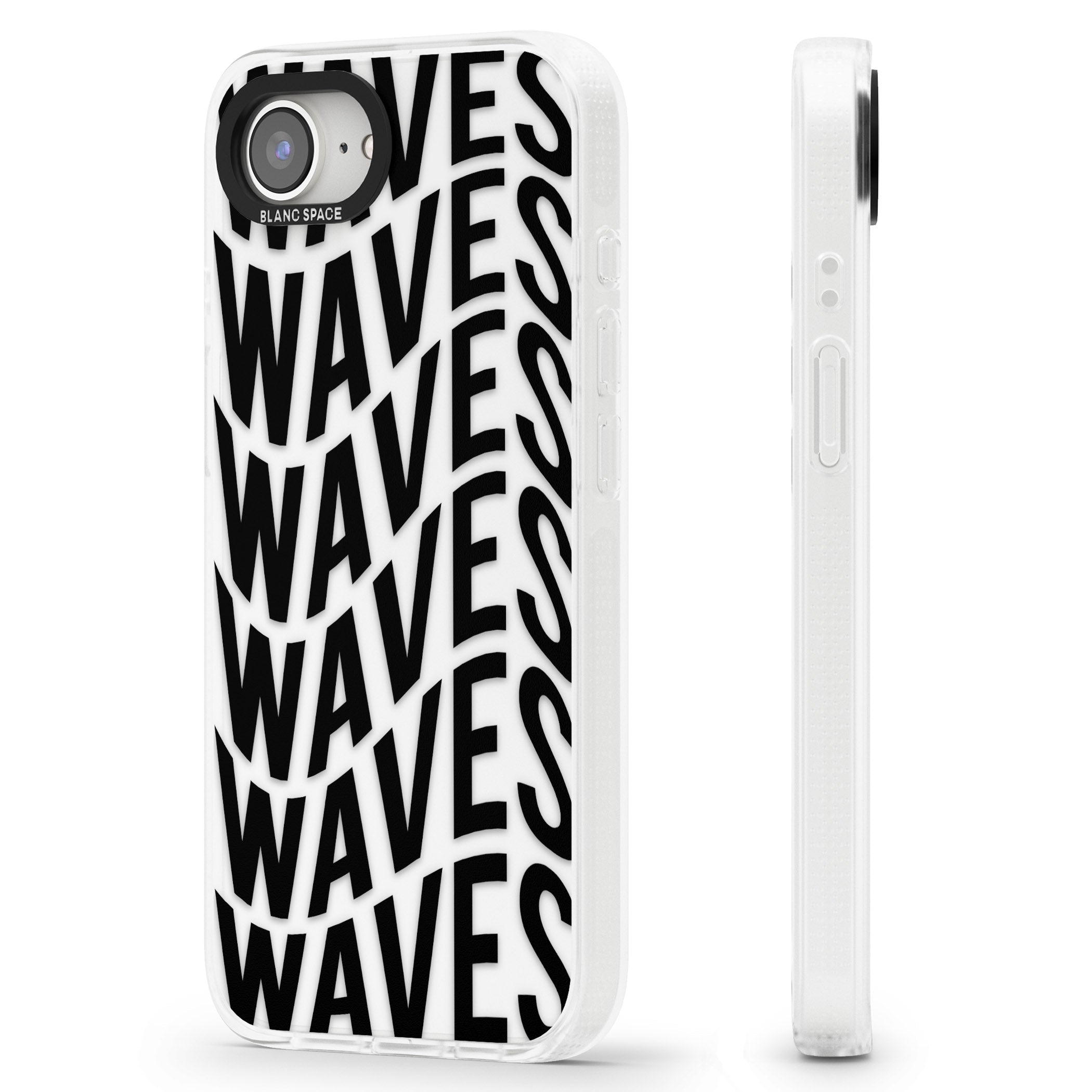 WAVES iPhone 16e Clear Case Impact Air - Blanc Space